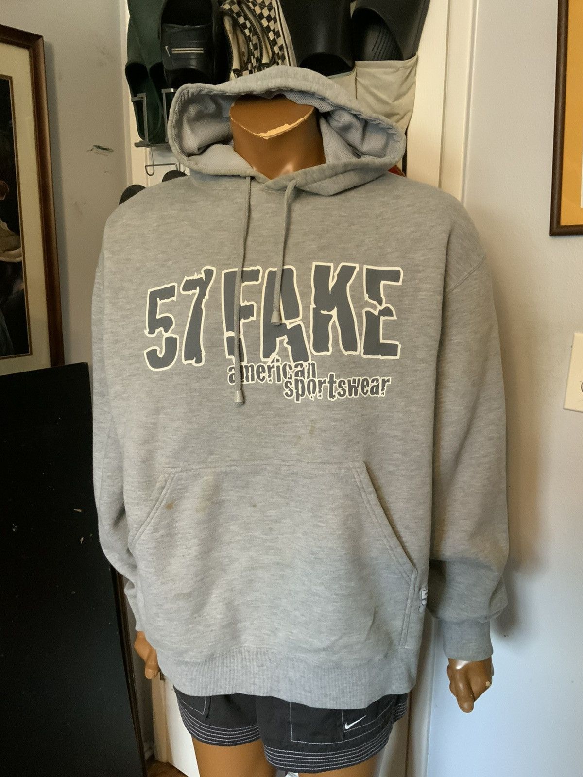 Vintage 90s 57 Fake Subject To Change Without Notice Skate Hoodie Size US XL / EU 56 / 4 - 11 Thumbnail
