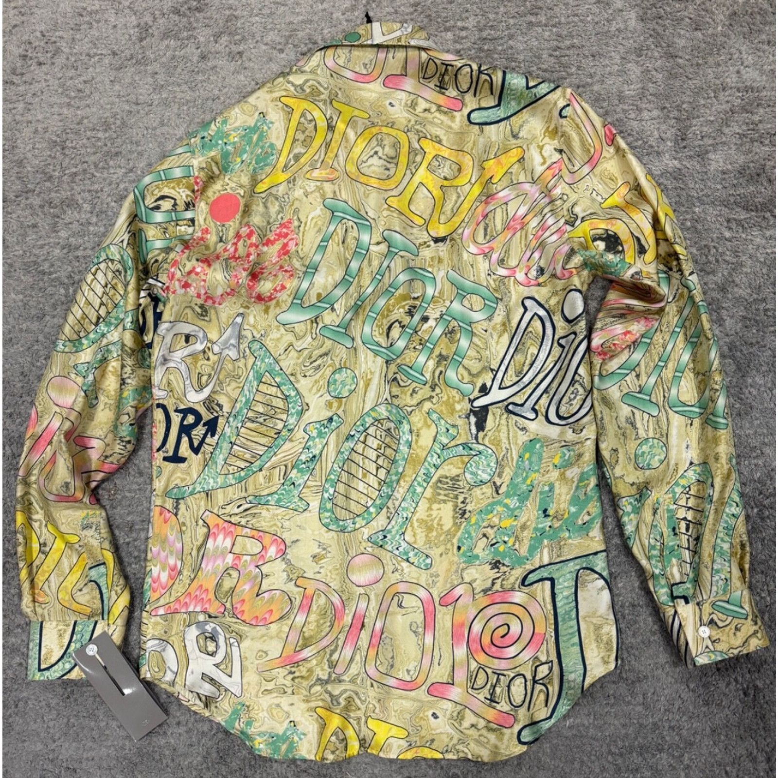 Dior Dior Shawn Stussy Silk Swirl Graffiti Logo Long Sleeve Size US M / EU 48-50 / 2 - 11 Thumbnail