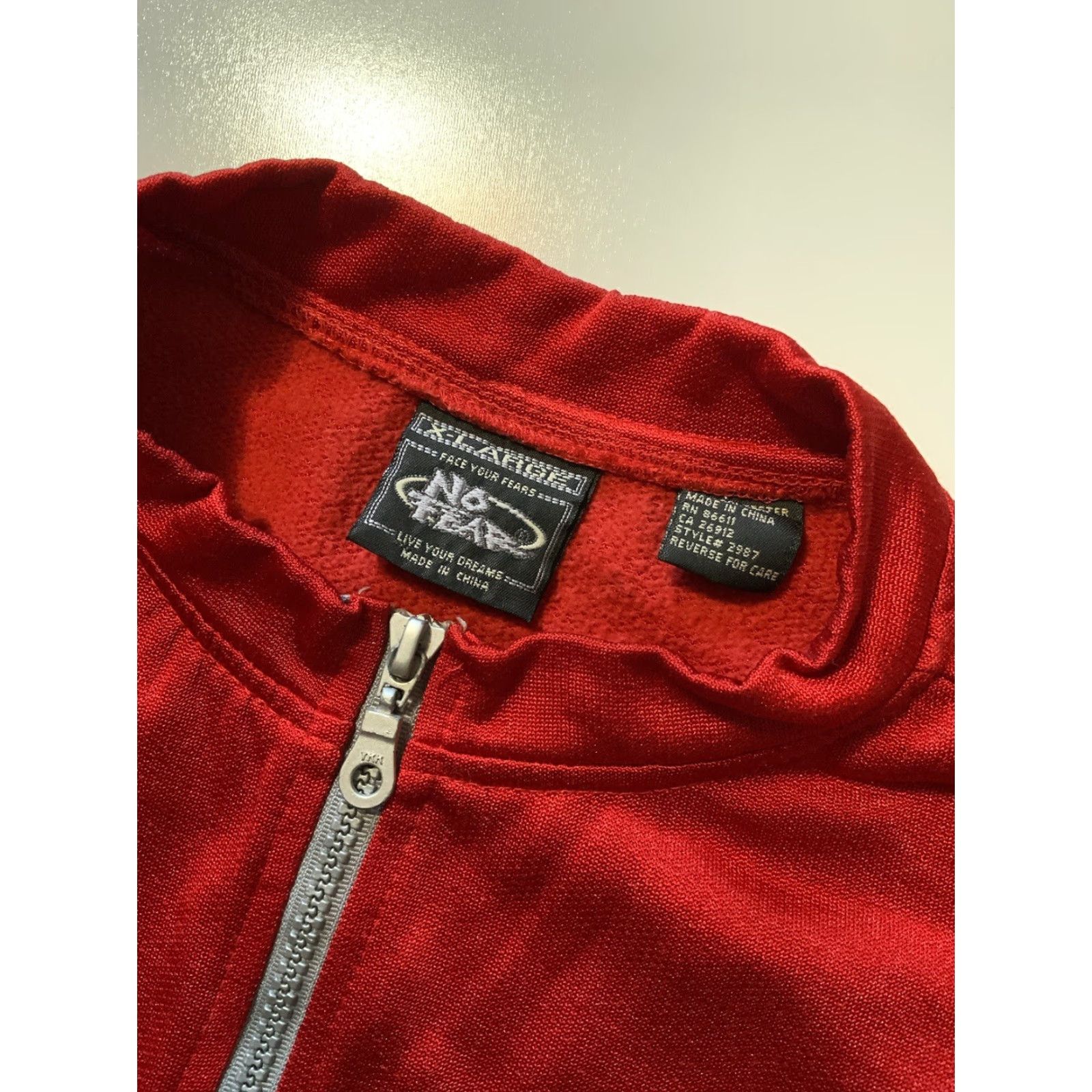 No Fear VINTAGE No Fear Motocross Jersey 1/4 Zip L/S Red XL Mens Glanz Racing BMX Pullover Jersey Size US XL / EU 56 / 4 - 6 Thumbnail