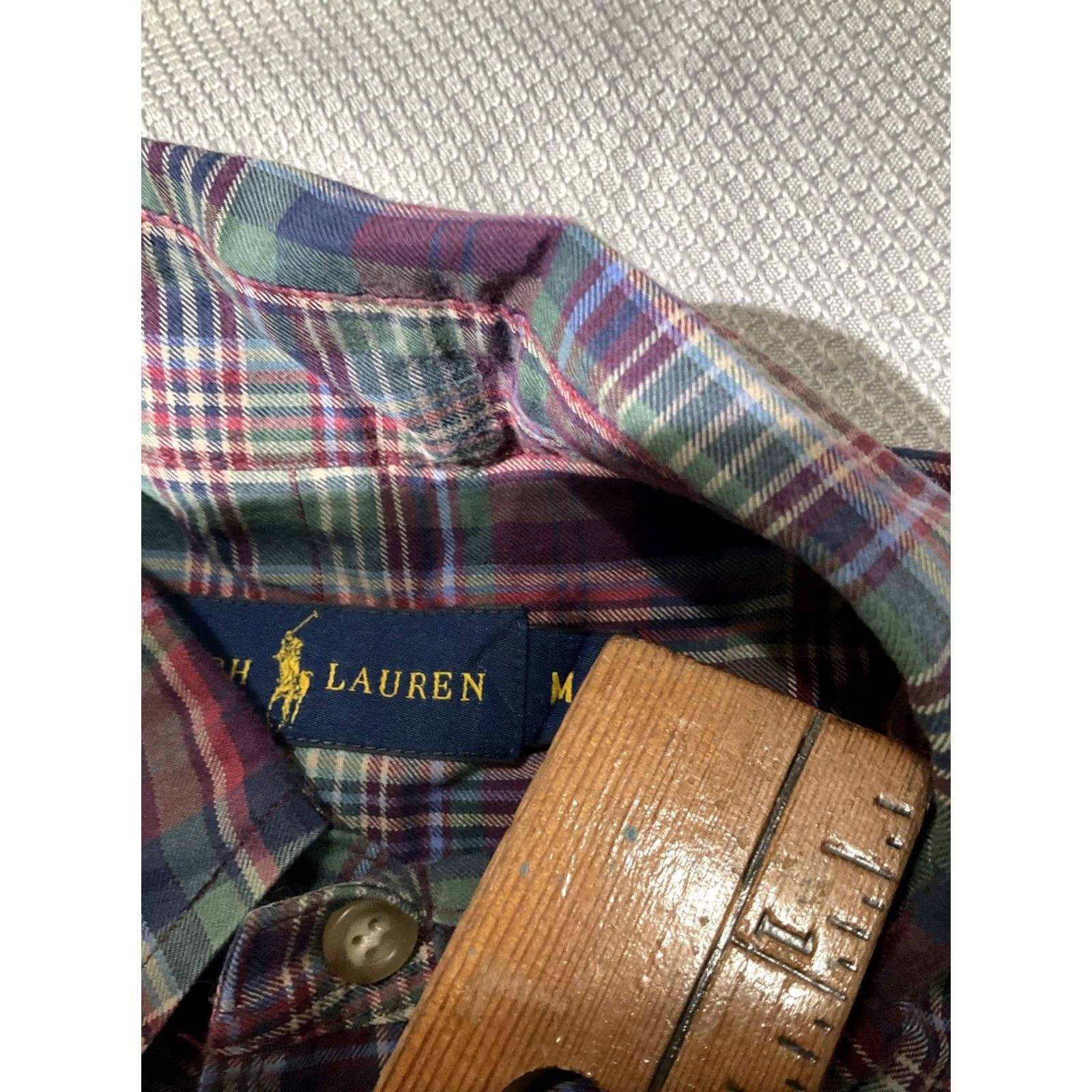 Polo Ralph Lauren Ralph Lauren Shirt Mens Medium Multicolor Madras Button Preppy Pony Oxford Shirt Long Sleeve Button-Up Collared Classic Polo Ralph Lauren Mens Shirt Size US M / EU 48-50 / 2 - 7 Thumbnail