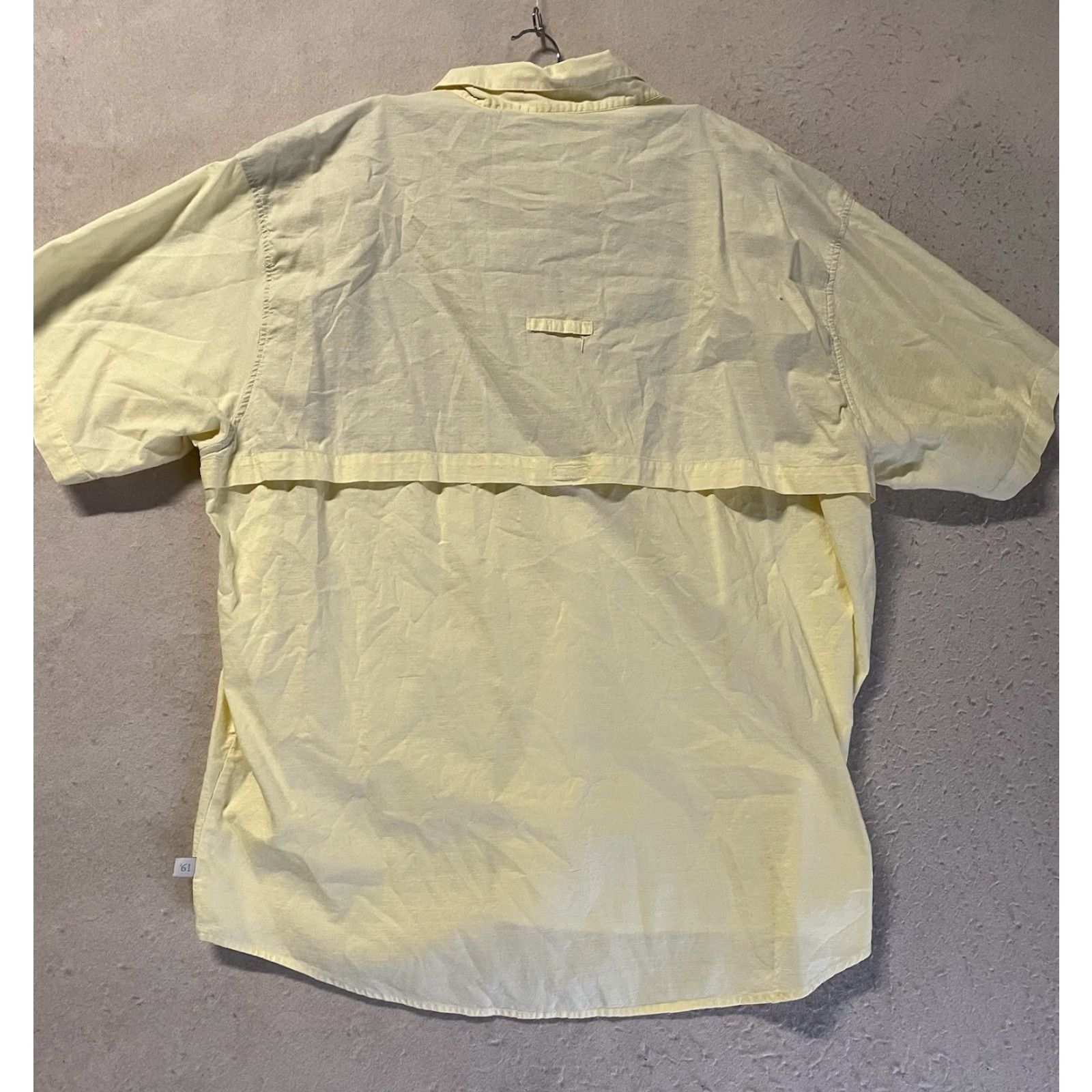 Vintage Cabela's Button-Up Shirt Mens 2XL Short Sleeve Yellow 100% Cotton Made In Peru Summer Vintage? Size US XXL / EU 58 / 5 - 2 Thumbnail