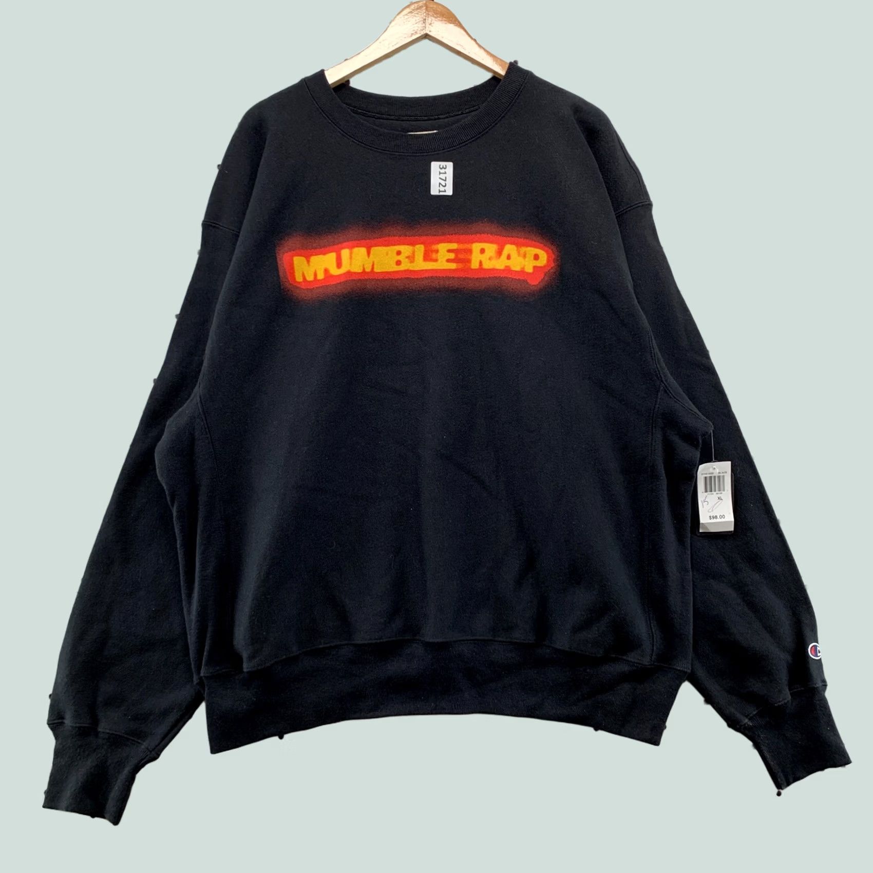 Champion VINTAGE Champion Reverse Weave Sweatshirt MUMBLE RAP Mens XL Universal NWT Size US XL / EU 56 / 4 - 1 Thumbnail