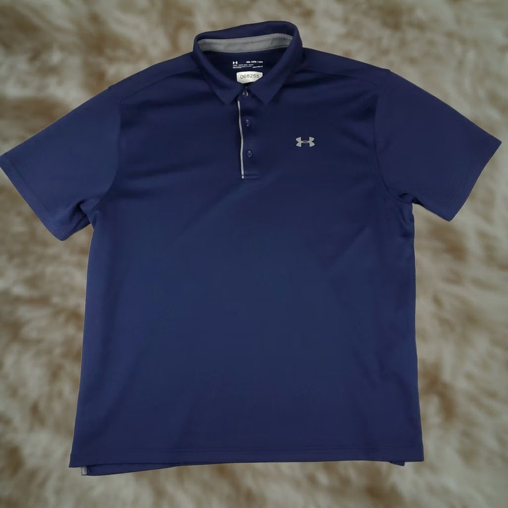 Under Armour Under Armour Polo Shirt Mens Size 2XL Blue Golf Casual Short Sleeve Size US XXL / EU 58 / 5 - 1 Thumbnail