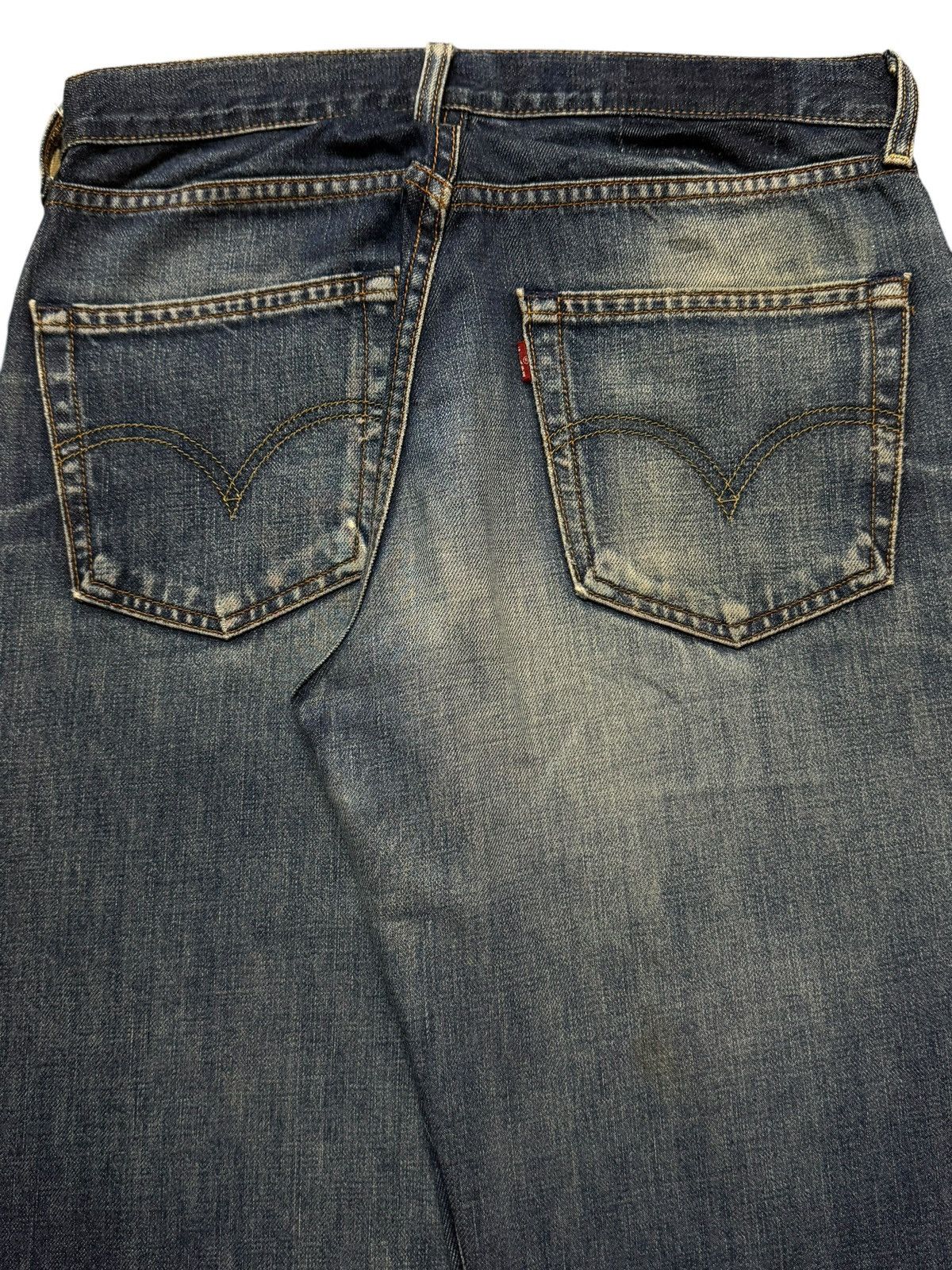 Levi's Vintage 80s Levis 503 Blue Faded Wash Distressed Wide Leg Size US 30 / EU 46 - 5 Thumbnail