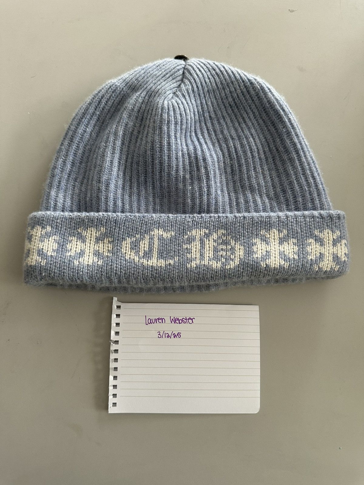 Chrome Hearts Chrome Hearts Big Daddy Cashmere Beanie Size ONE SIZE - 1 Thumbnail