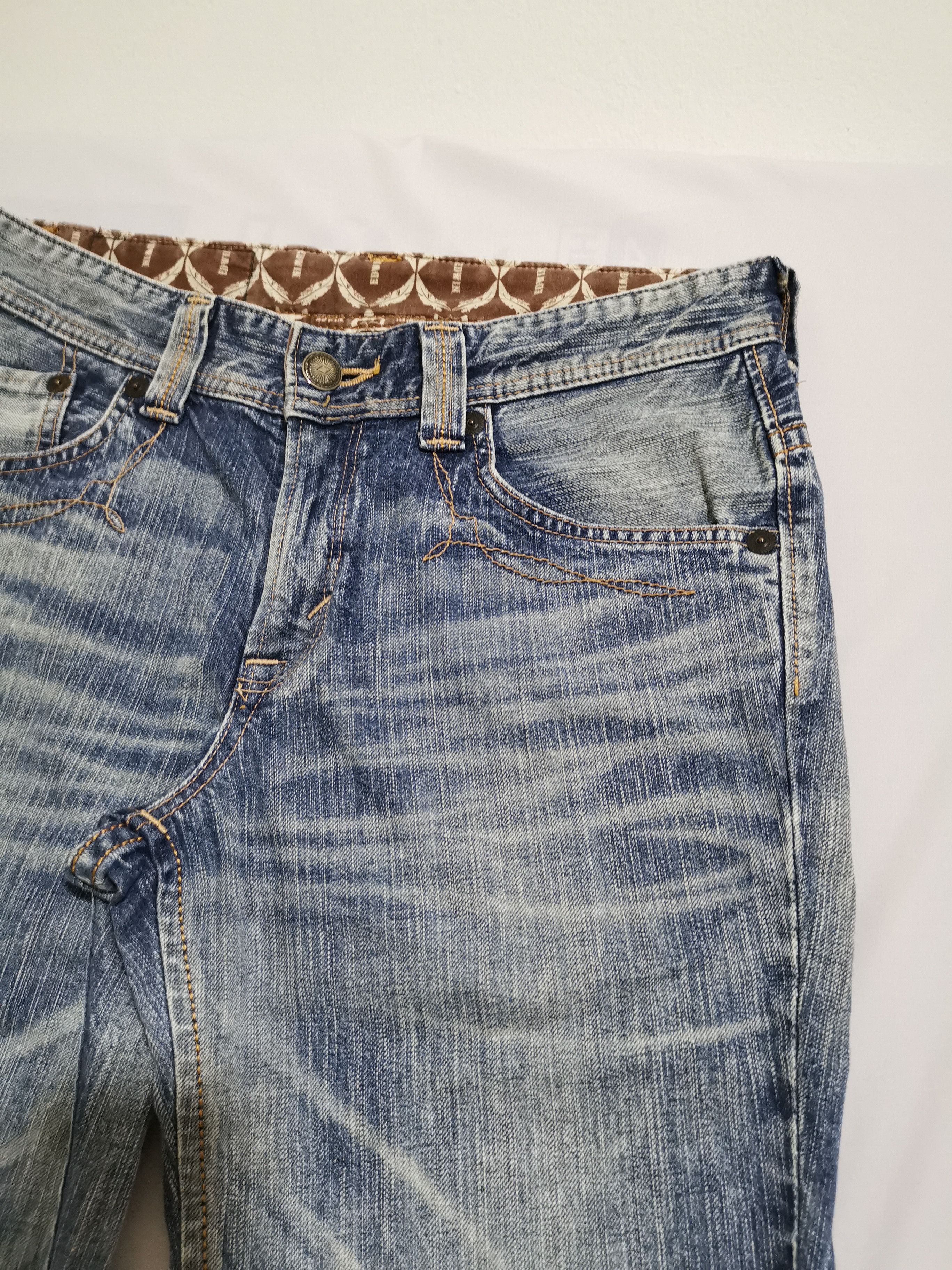 Japanese Brand × Jean × Vintage Flare Jeans Made In Japan Edwin Lightning Wash Jeans Size US 32 / EU 48 - 6 Thumbnail