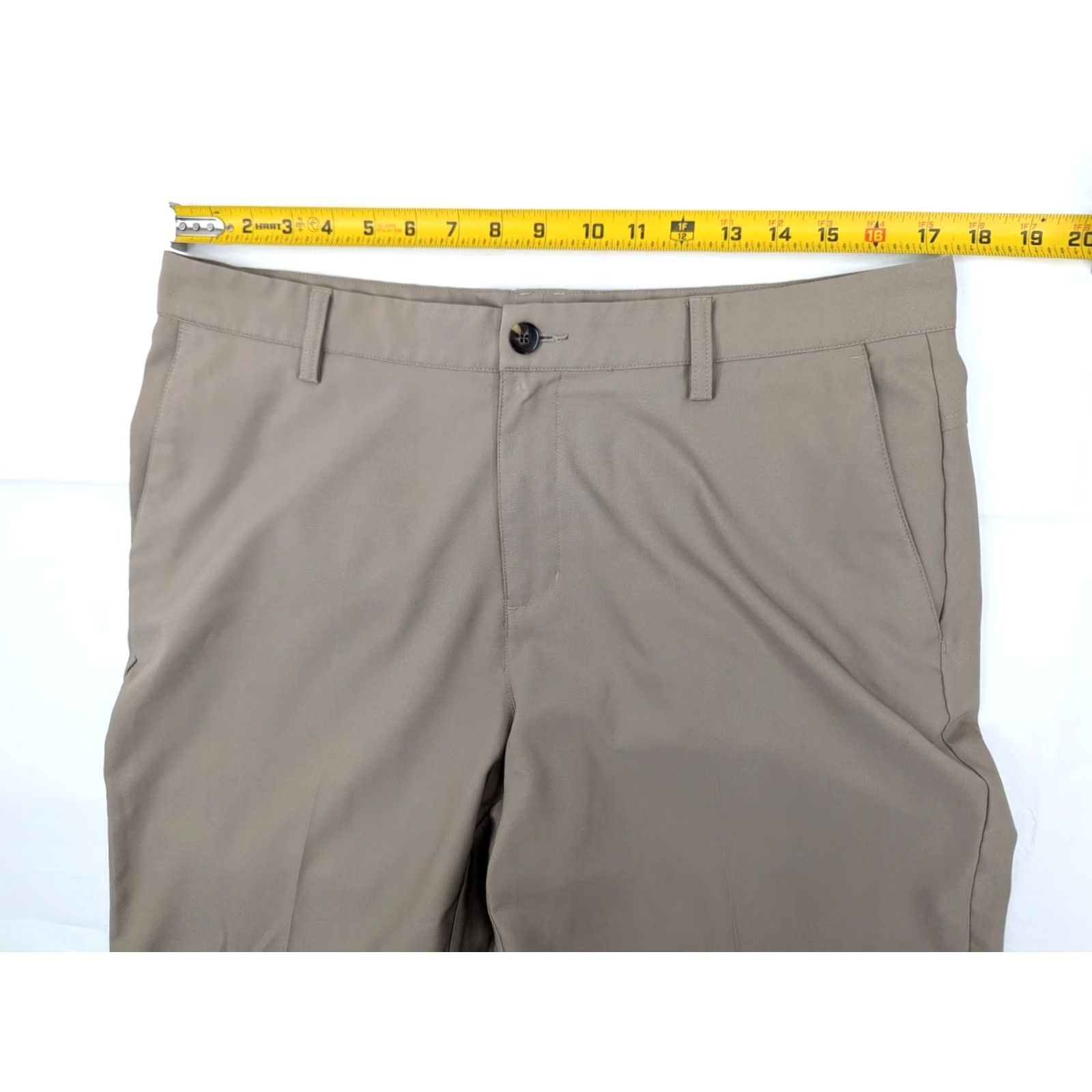 Adidas Adidas Climalite Golf Performance Pants Men 35 Beige Straight EUC - Chino, Regular, 35x31, Flat Front, Beiga Size US 35 - 5 Thumbnail