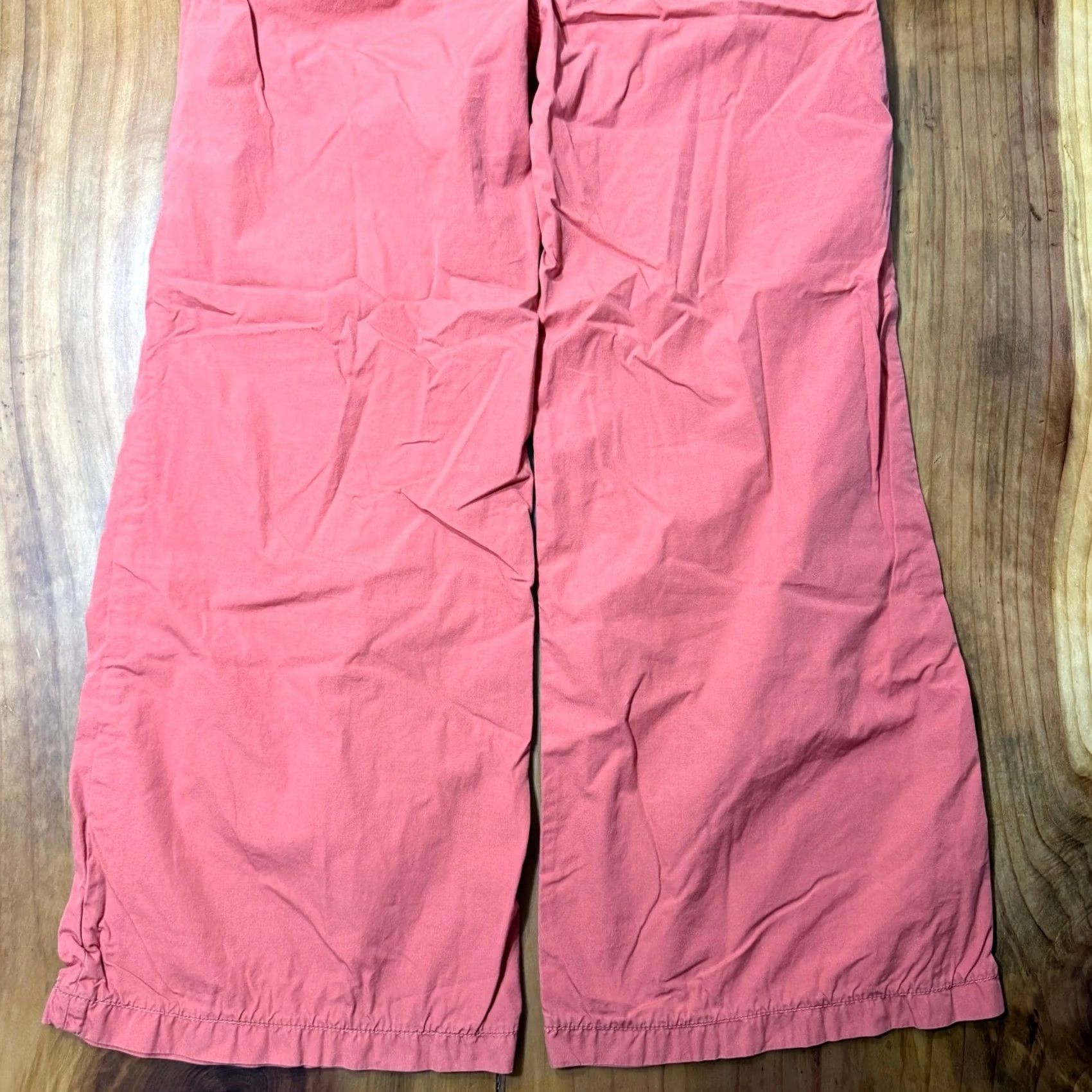 Anthropologie VINTAGE Hei Women's Pants 14W Wide-Leg Cotton Baggy Coral Y2K Knit 30 In Inseam Mens? Size 36" / US 14 / IT 50 - 6 Thumbnail
