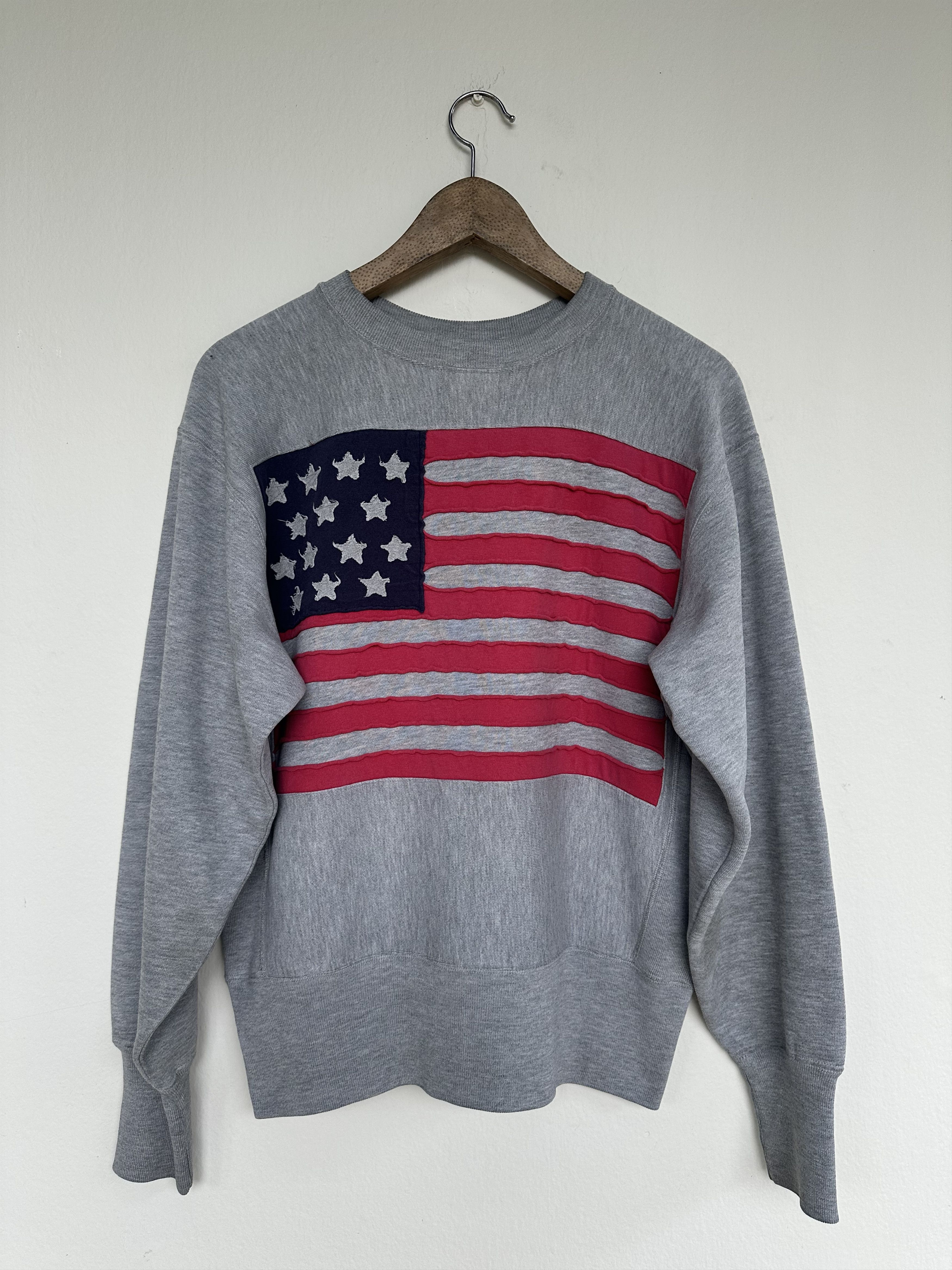 Comme des Garcons CDG X Champion Reverse Weave Army Athletic Dept America Flag Size US M / EU 48-50 / 2 - 3 Thumbnail