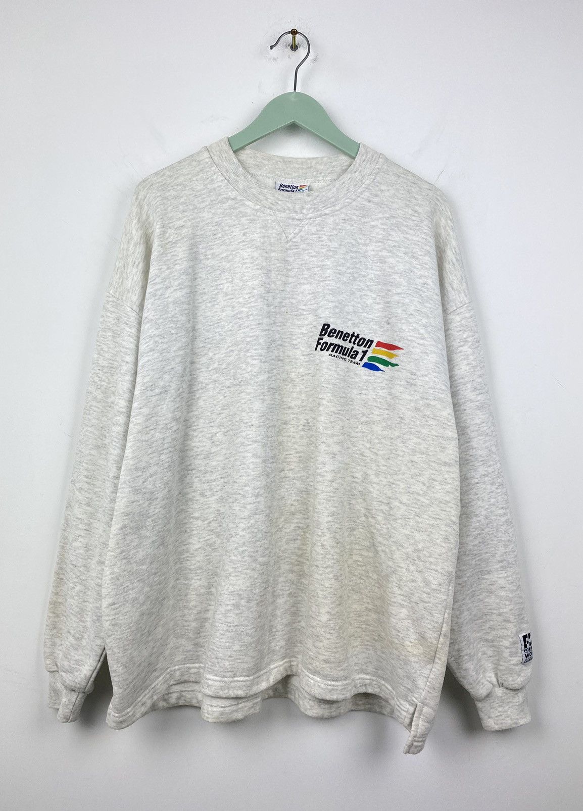 Vintage Vintage Benetton Formula 1 Team World Champion Sweatshirt Size US L / EU 52-54 / 3 - 2 Thumbnail