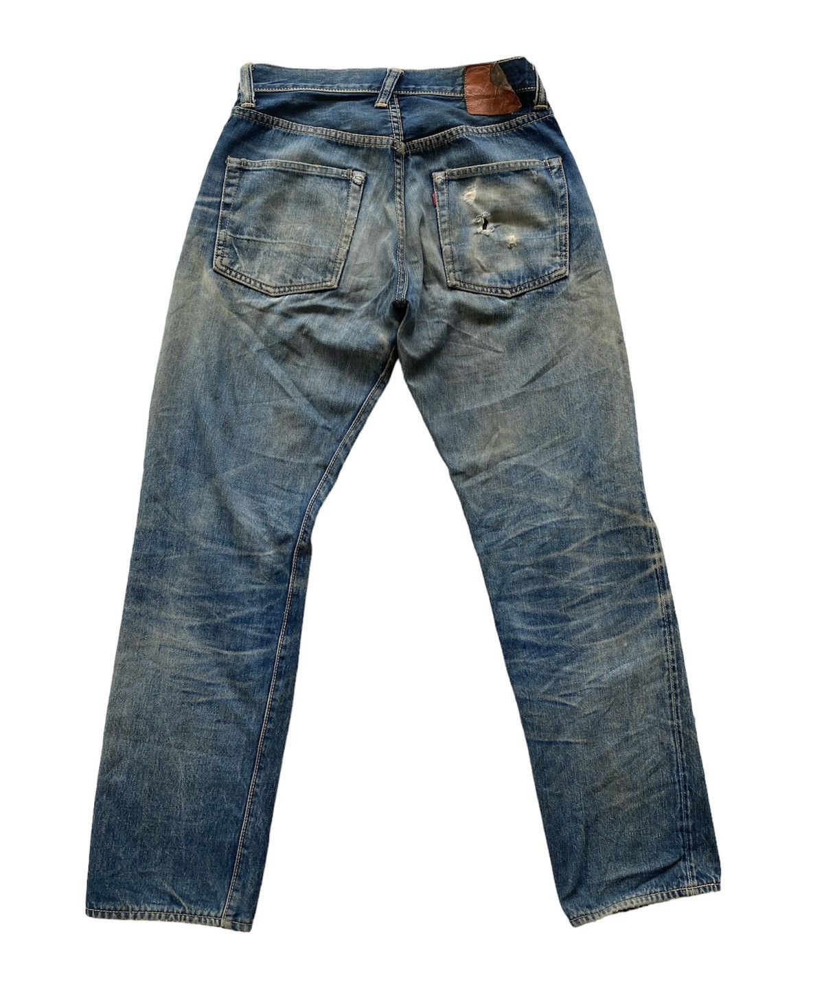 Evisu Vintage Evisu Thrashed Denim Size US 28 / EU 44 - 2 Thumbnail