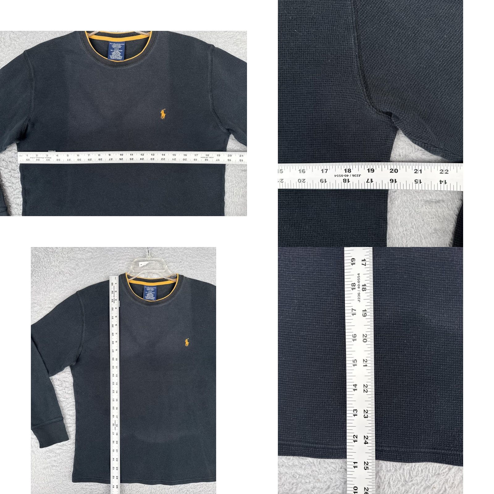 Polo Ralph Lauren Polo Ralph Lauren Shirt M Mens Gray Long Sleeve Thermal Cotton Crew Sleepwear Size US M / EU 48-50 / 2 - 8 Thumbnail