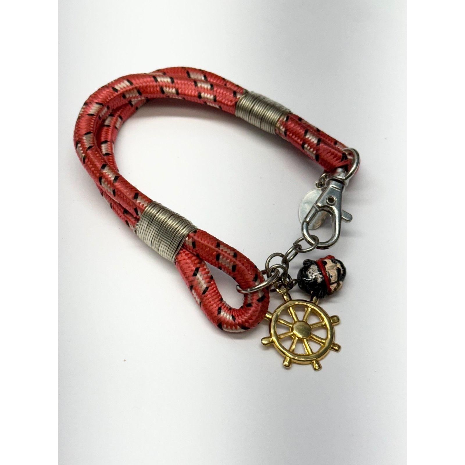 Vintage Vintage nautical bungee cord charm bracelet red Size ONE SIZE - 2 Thumbnail