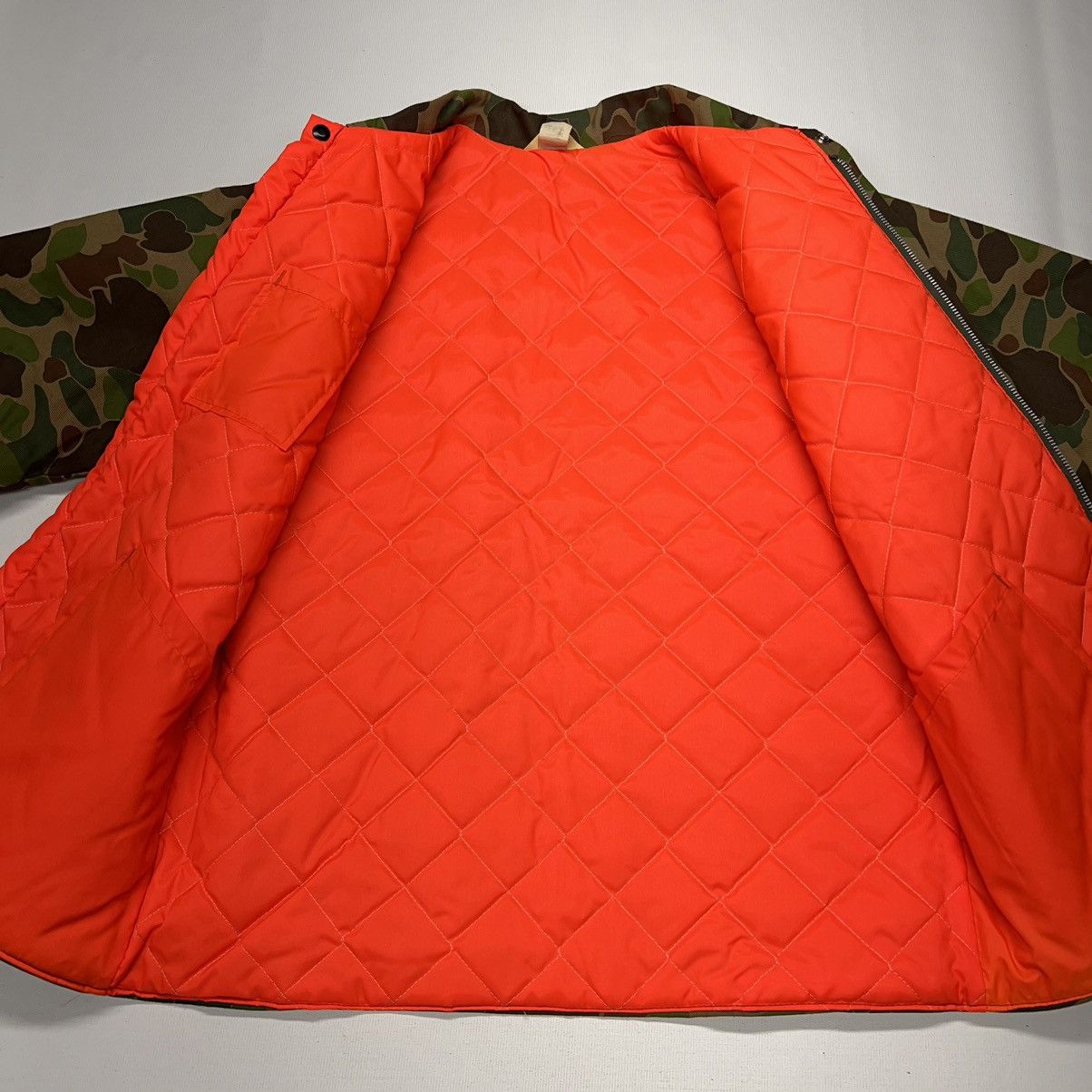 Vintage VTG Ranger Jacket Duck Camo Orange Lined Quilted Canvas 90s Size US M / EU 48-50 / 2 - 3 Thumbnail