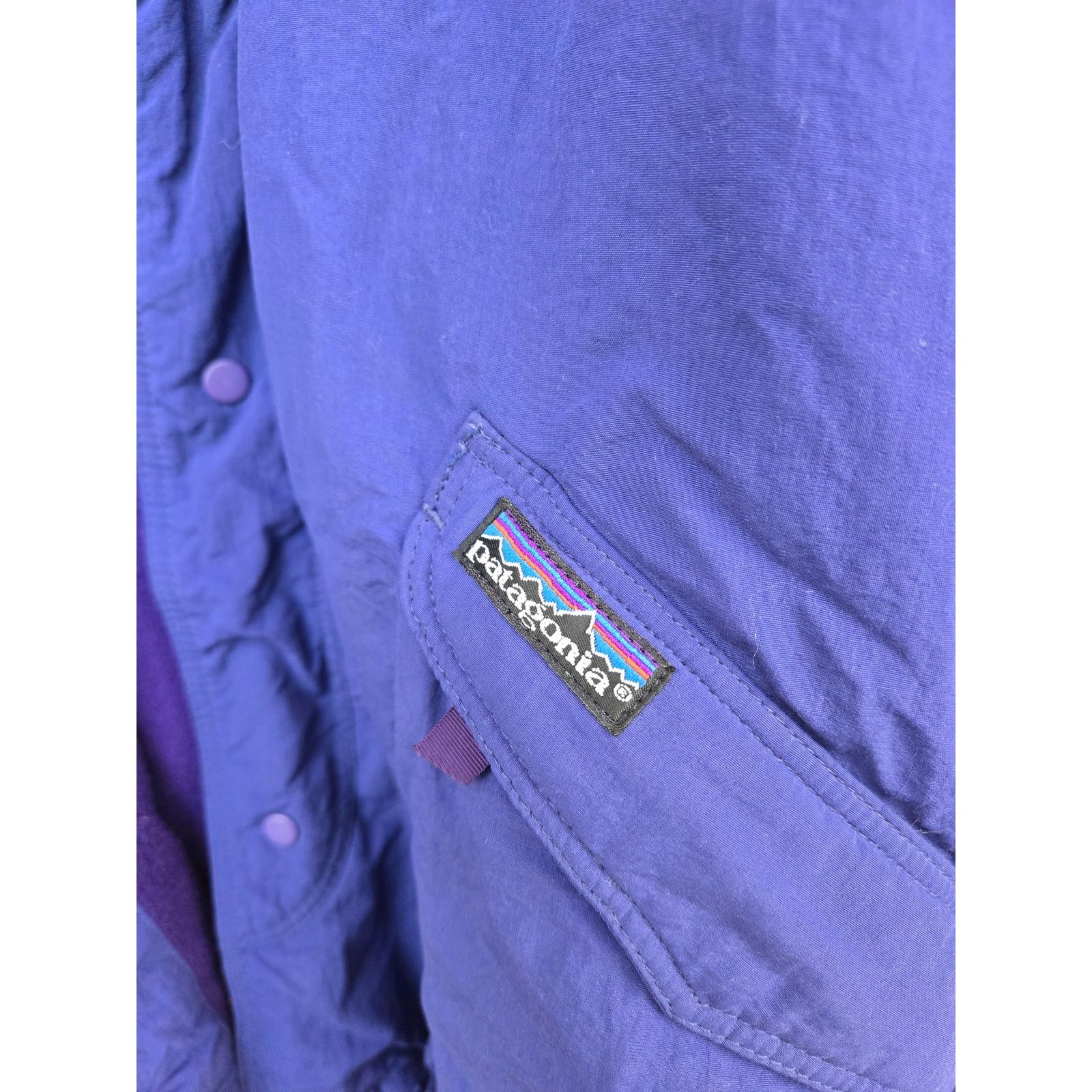 Patagonia Vintage Patagonia Large Purple Bomber Fleece Lined Jacket Size US L / EU 52-54 / 3 - 5 Thumbnail
