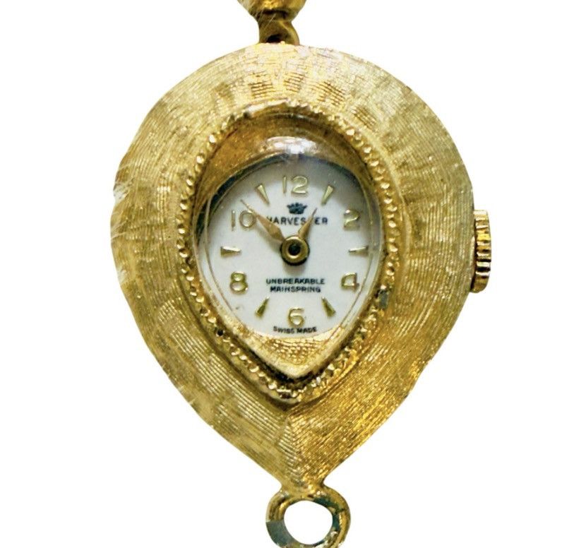 Other Vintage Harvester Swiss Pendant Gold Tone Tassel Charm Watch Size ONE SIZE - 2 Thumbnail