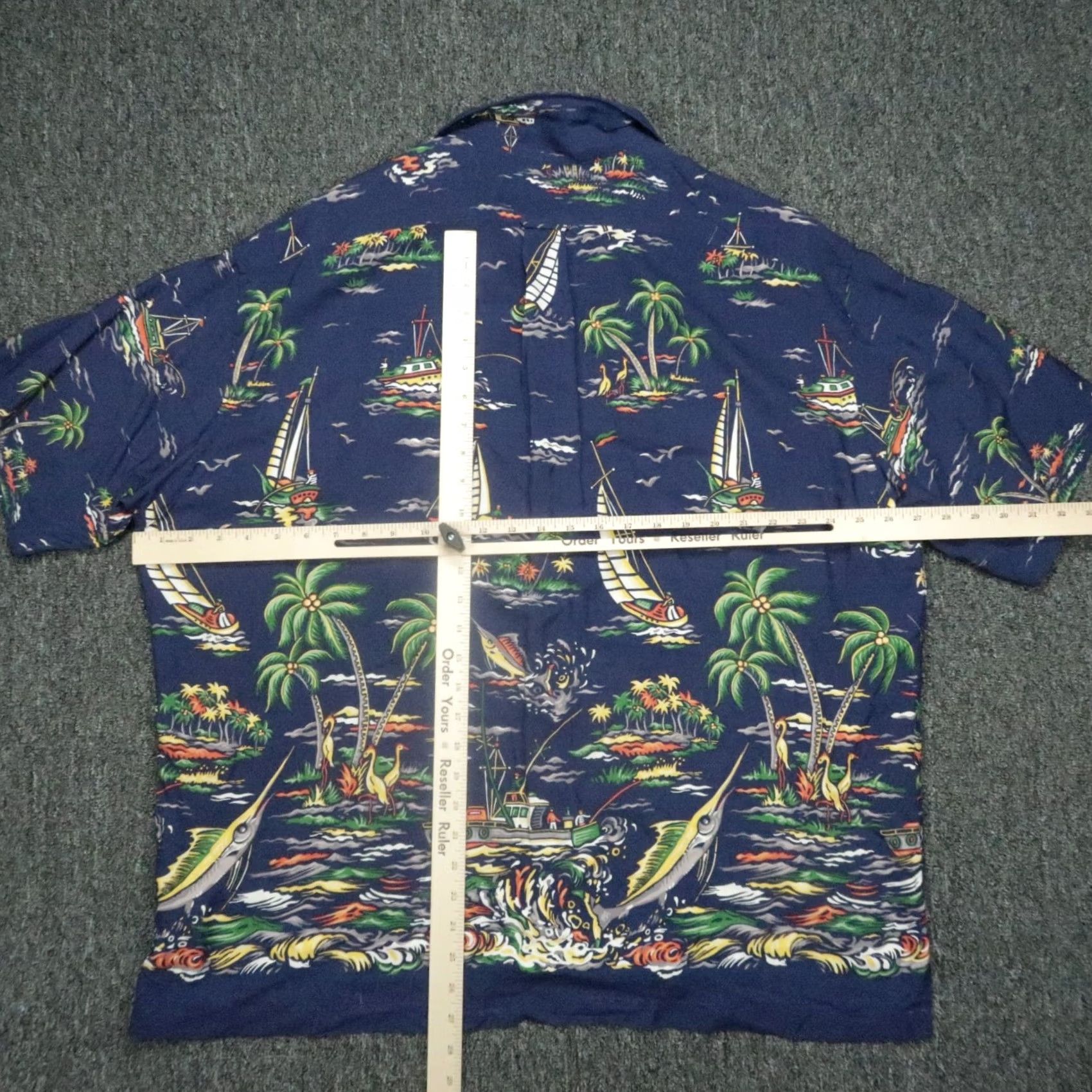 Polo Ralph Lauren VINTAGE Polo Ralph Lauren Shirt Men XL Caldwell Rayon Sailing Camp Collar 90s Size US XL / EU 56 / 4 - 6 Thumbnail