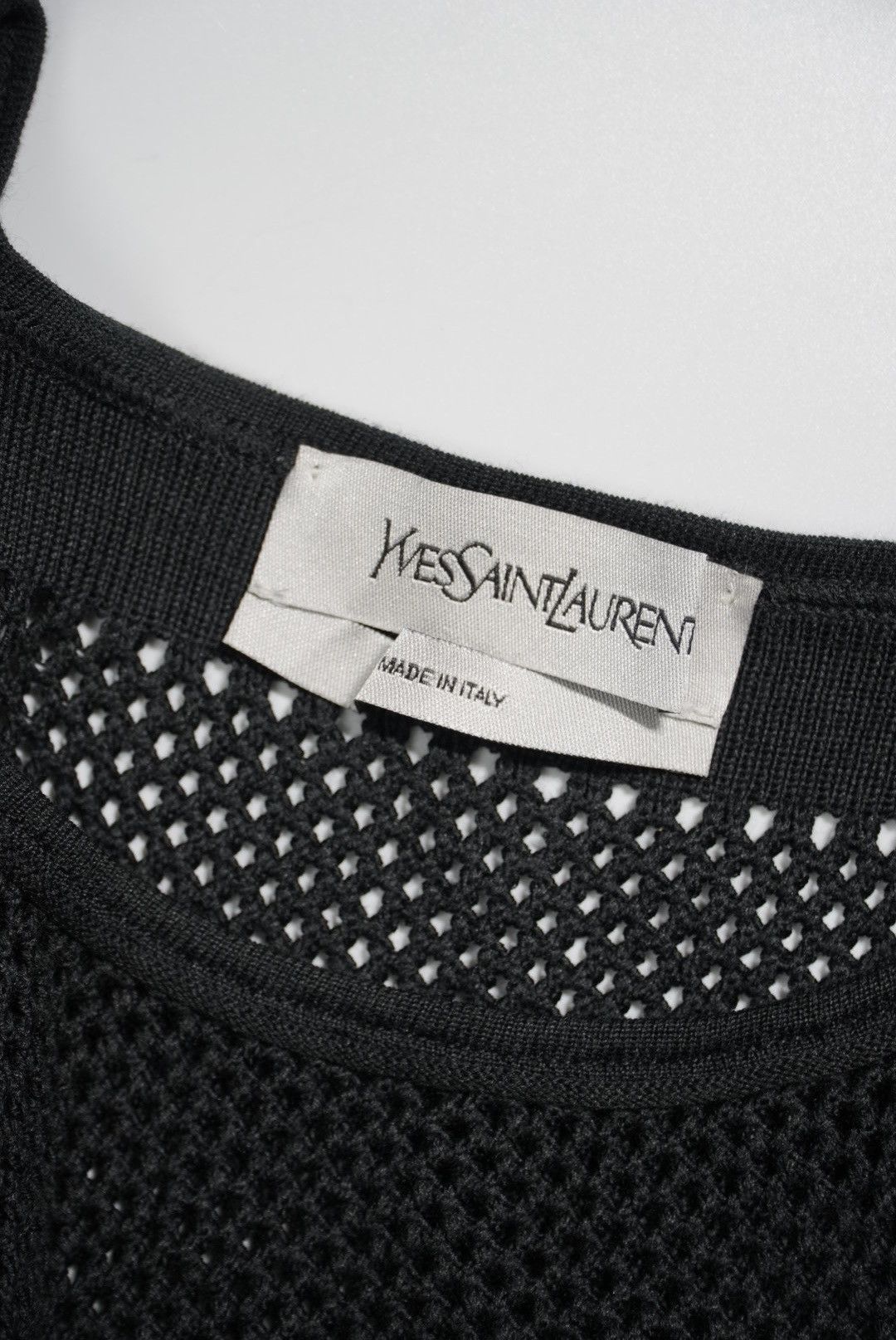 Yves Saint Laurent Yves Saint Laurent Black Mesh Knit Tank Top Size US M / EU 48-50 / 2 - 5 Thumbnail