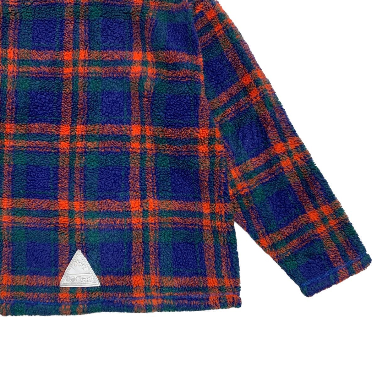 L.L. Bean Vintage LL Bean Tartan Deep Pile Fleece Sweater Size US S / EU 44-46 / 1 - 10 Thumbnail