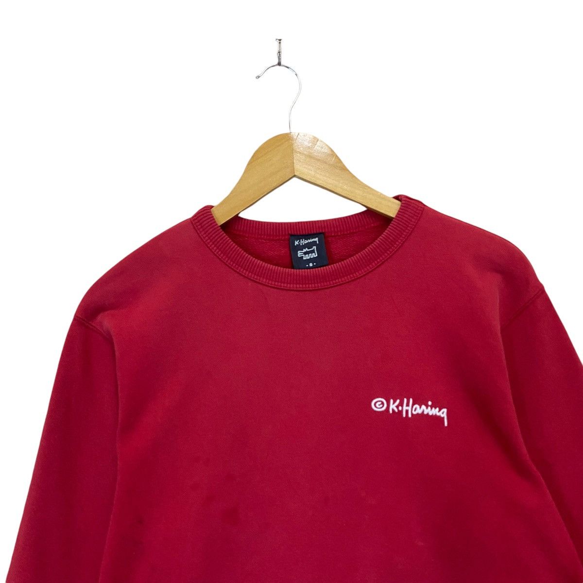 Japanese Brand × Keith Haring Keith Hiring Big Logo Crewneck Sweatshirt Size US M / EU 48-50 / 2 - 8 Thumbnail