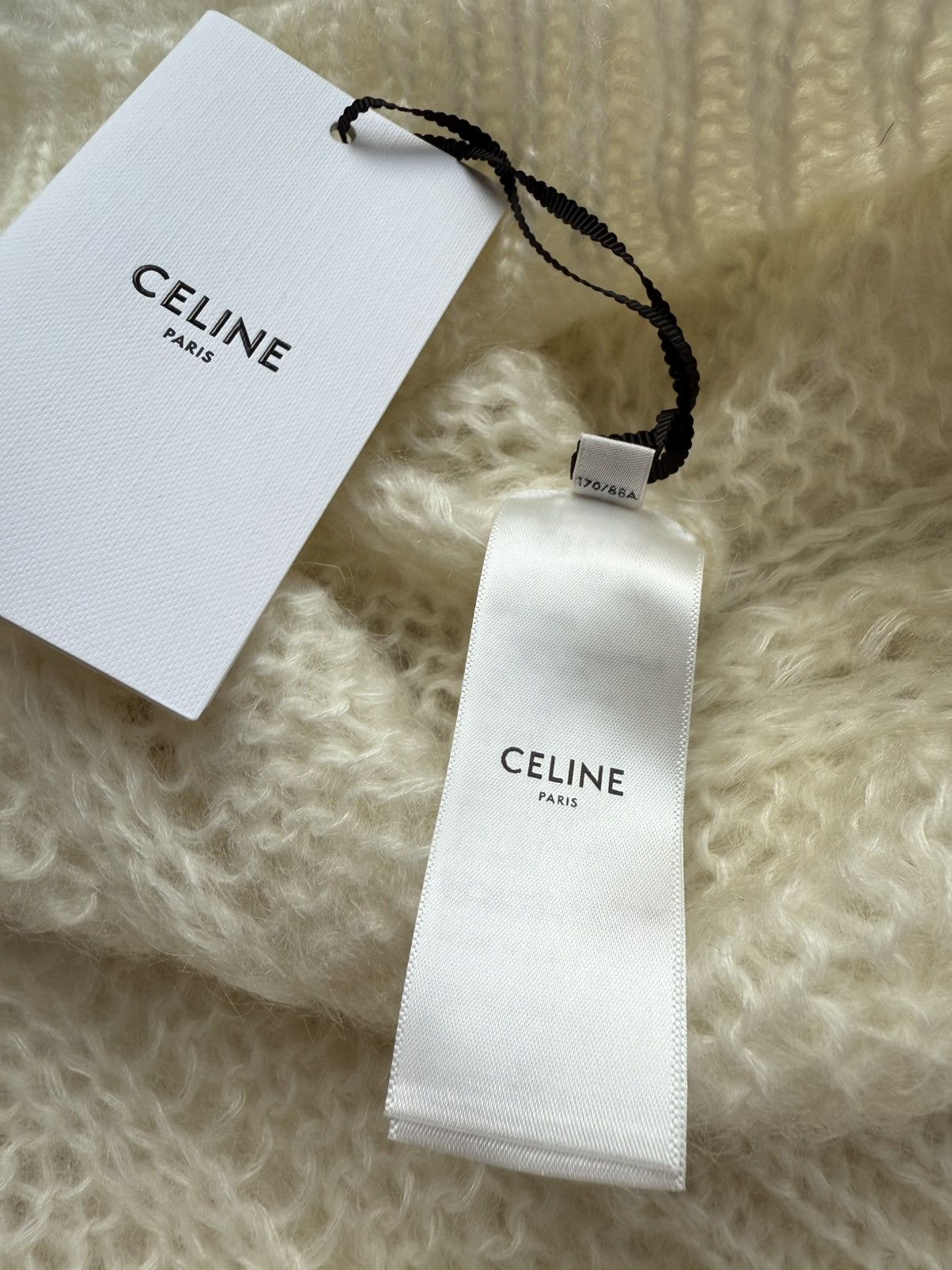 Celine $1.4k FW22 Celine boxy Aran sweater in mohair fisherman M Size US M / EU 48-50 / 2 - 18 Thumbnail