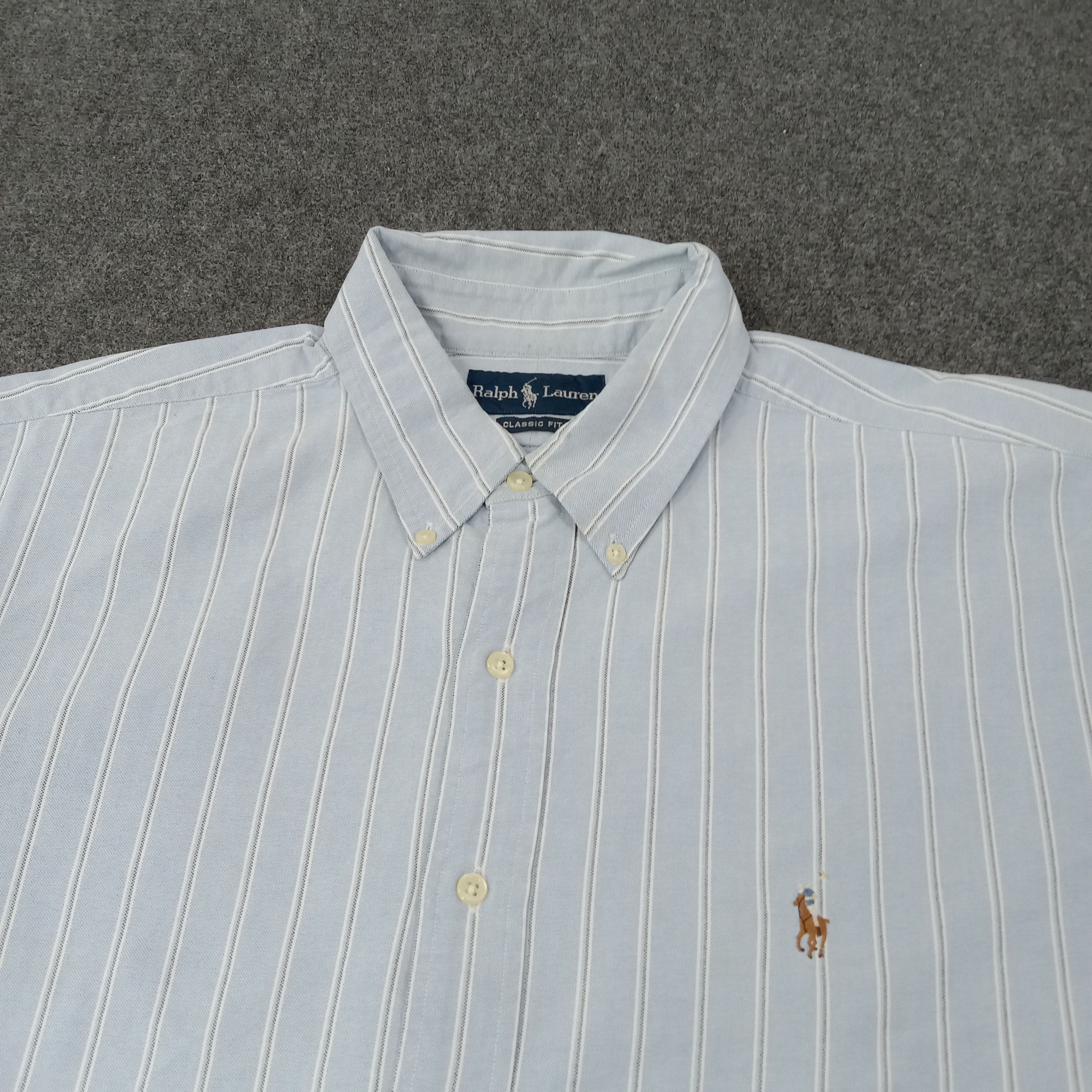 Ralph Lauren Ralph Lauren Classic Fit Striped Button Up Shirt C259N75 Size US XXL / EU 58 / 5 - 2 Thumbnail