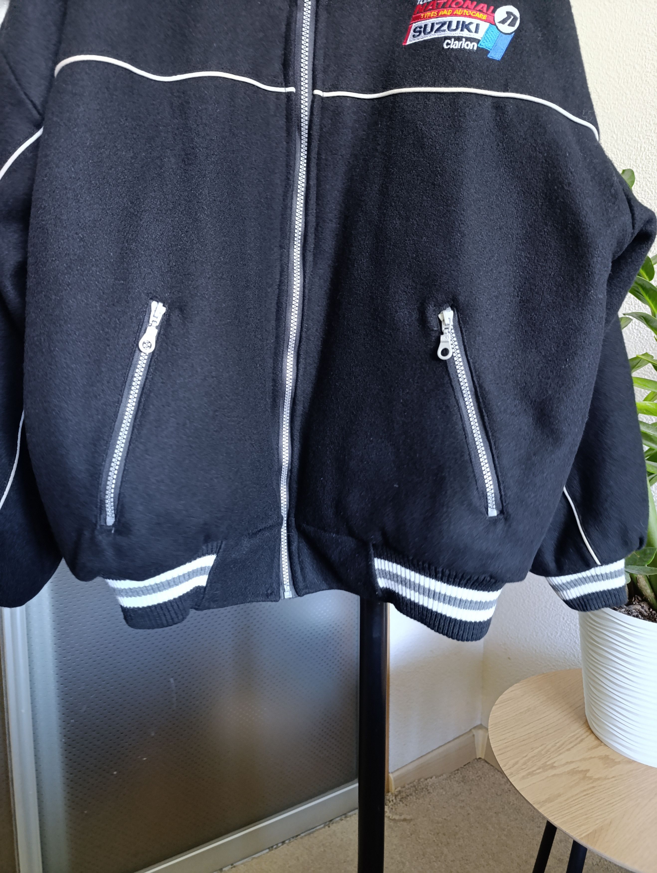 Vintage SUZUKI MENS VINTAGE WOOL RACING BOMBER JACKET Size US M / EU 48-50 / 2 - 10 Thumbnail