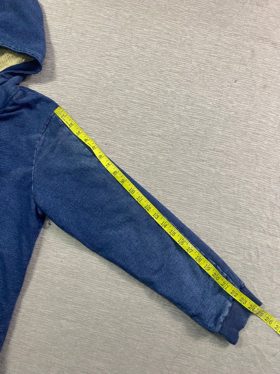 If Six Was Nine × In The Attic × Le Grande Bleu (L.G.B.) In The Attic Indigo Wash Sherpa Lined Zip Hoodie Size US L / EU 52-54 / 3 - 9 Thumbnail