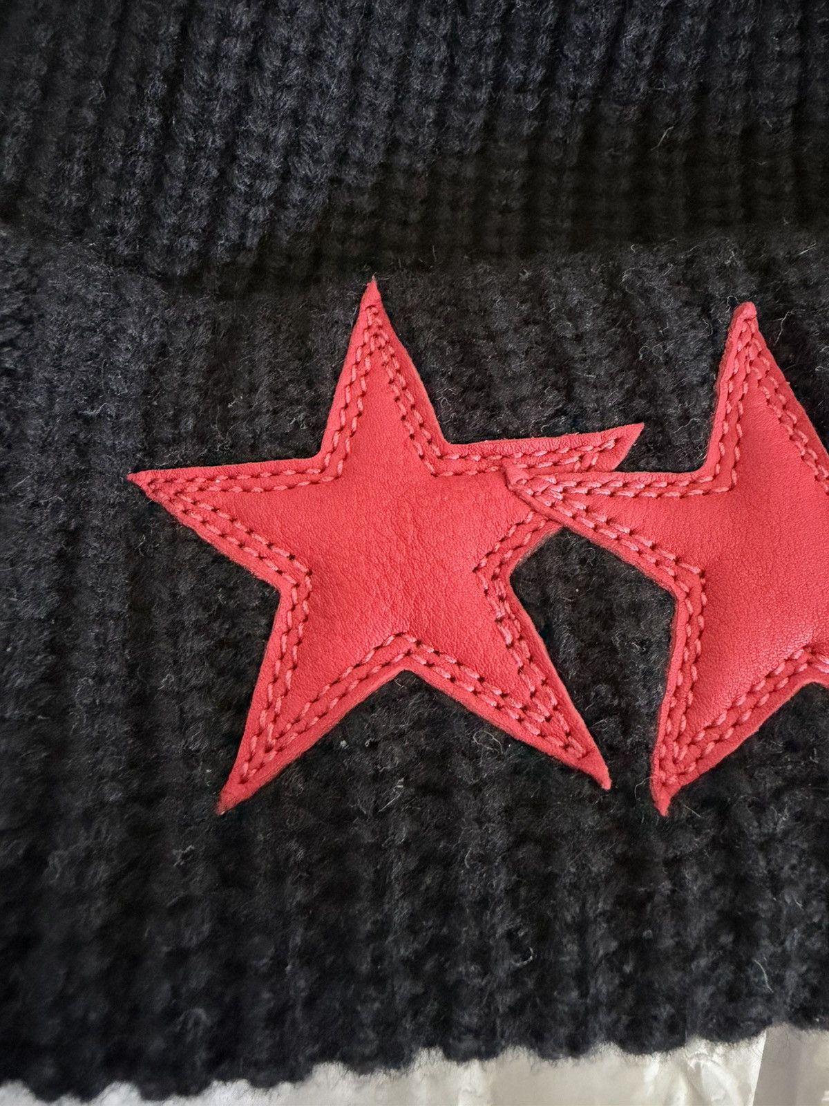 Chrome Hearts Chrome Hearts Triple Star Patch Cashmere Beanie Size ONE SIZE - 4 Thumbnail