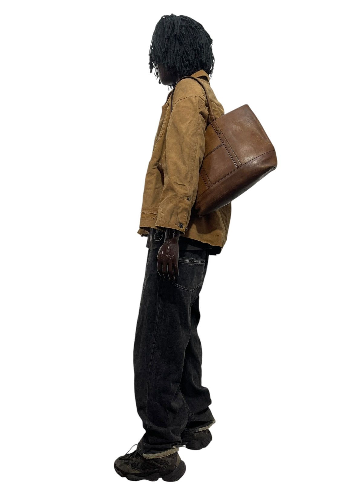 Genuine Leather Full Leather Patina Unknown Japan Tote Shoulder Bag 1🟩2 Size ONE SIZE - 2 Thumbnail