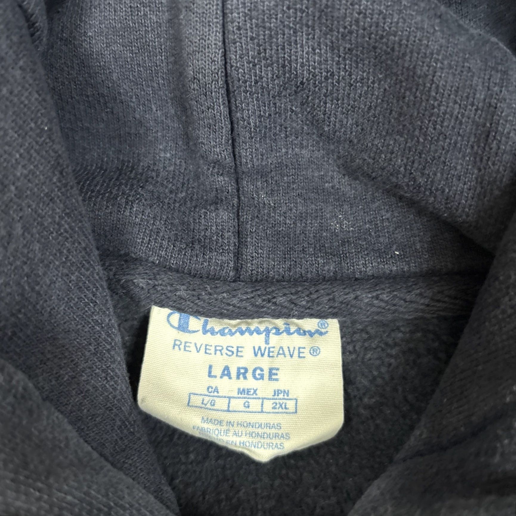 Champion Champion Hoodie Reverse Weave Men L Navy Blue Hooded Activewear Mens Size US L / EU 52-54 / 3 - 4 Thumbnail