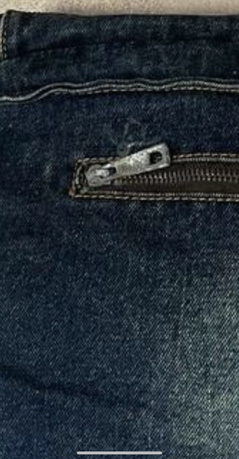 Japanese Brand KMRii Diesel style faded jeans vintage distressed bag Size ONE SIZE - 6 Thumbnail