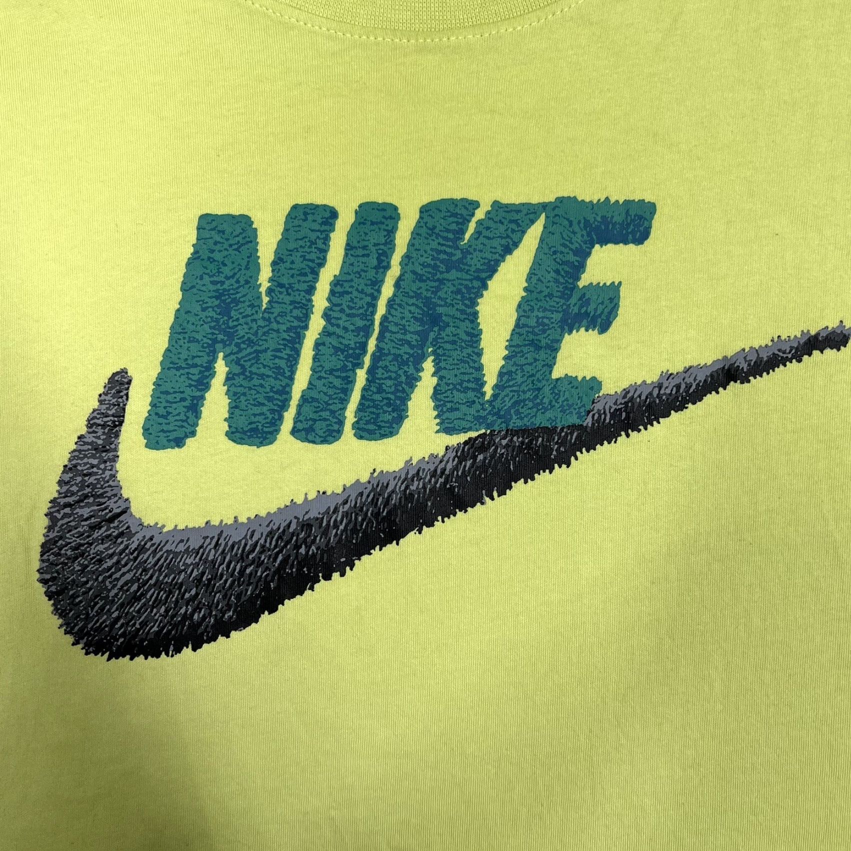 Nike Nike Men’s T-Shirt FUTURA LOGO Lime Green AR4993-367 Shirt M Adults Mens Short Sleeve Crew Neck 100% Cotton Graphic Tee Size US M / EU 48-50 / 2 - 4 Thumbnail