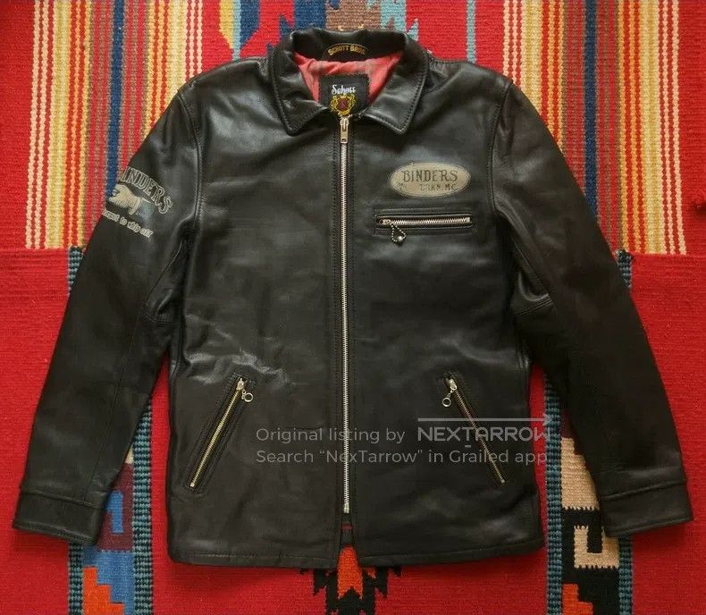 Schott Schott Straight up the leather coat Size US L / EU 52-54 / 3 - 3 Thumbnail