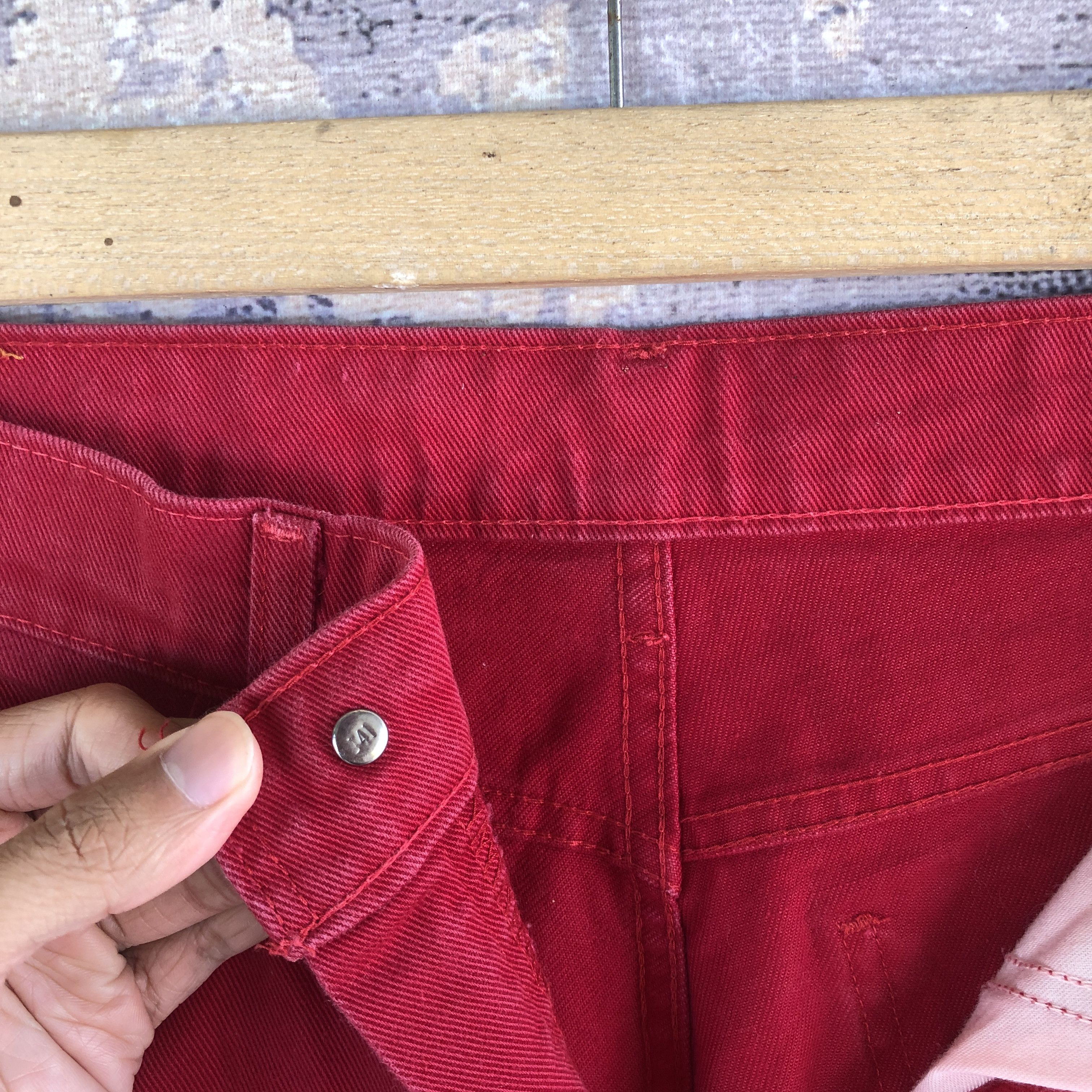 If Six Was Nine × Levi's × Vintage Vintage 90s Levis Red Flare Jeans Levi's 517 Boot Cut Denim Size US 32 / EU 48 - 7 Thumbnail