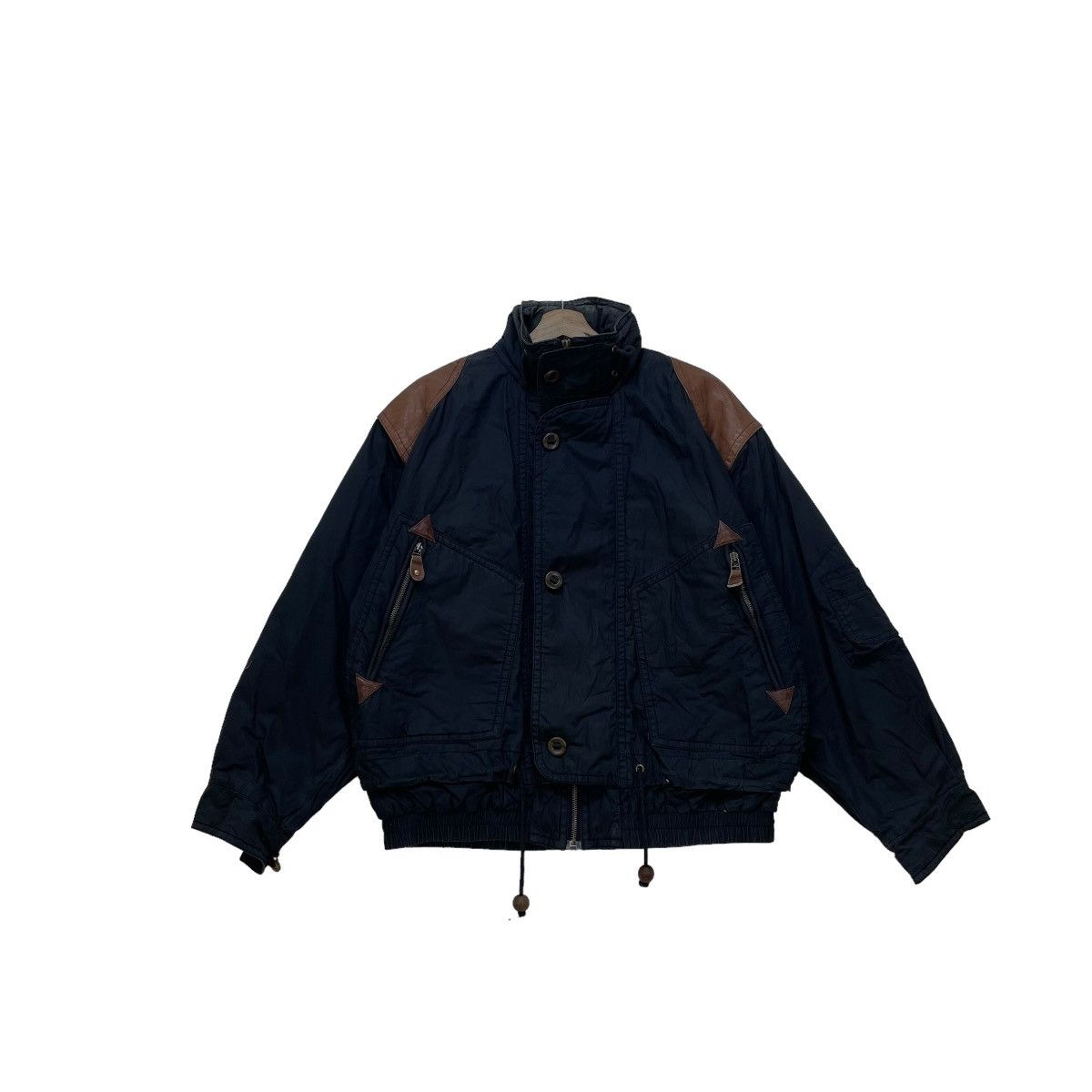 Issey Miyake × Japanese Brand Vtg 90s Japanese Brand Skoal Bomber Inspired Issey Miyake Size US M / EU 48-50 / 2 - 2 Thumbnail