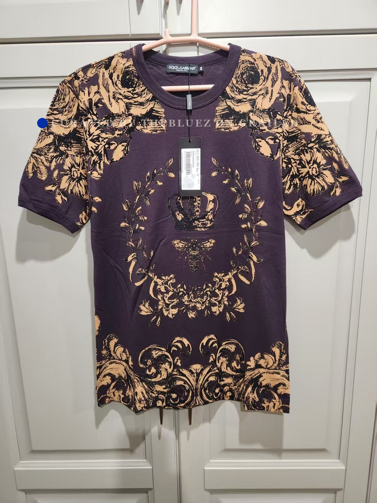 Dolce & Gabbana Dolce&Gabbana Bee Crown T-shirt Size US M / EU 48-50 / 2 - 1 Thumbnail