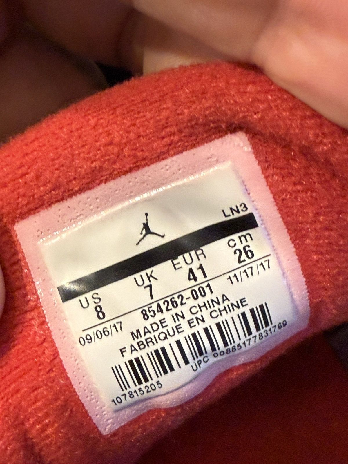 Jordan Brand Air Jordan Retro 3 Black Cement 2018 Size US 8 / EU 41 - 9 Thumbnail