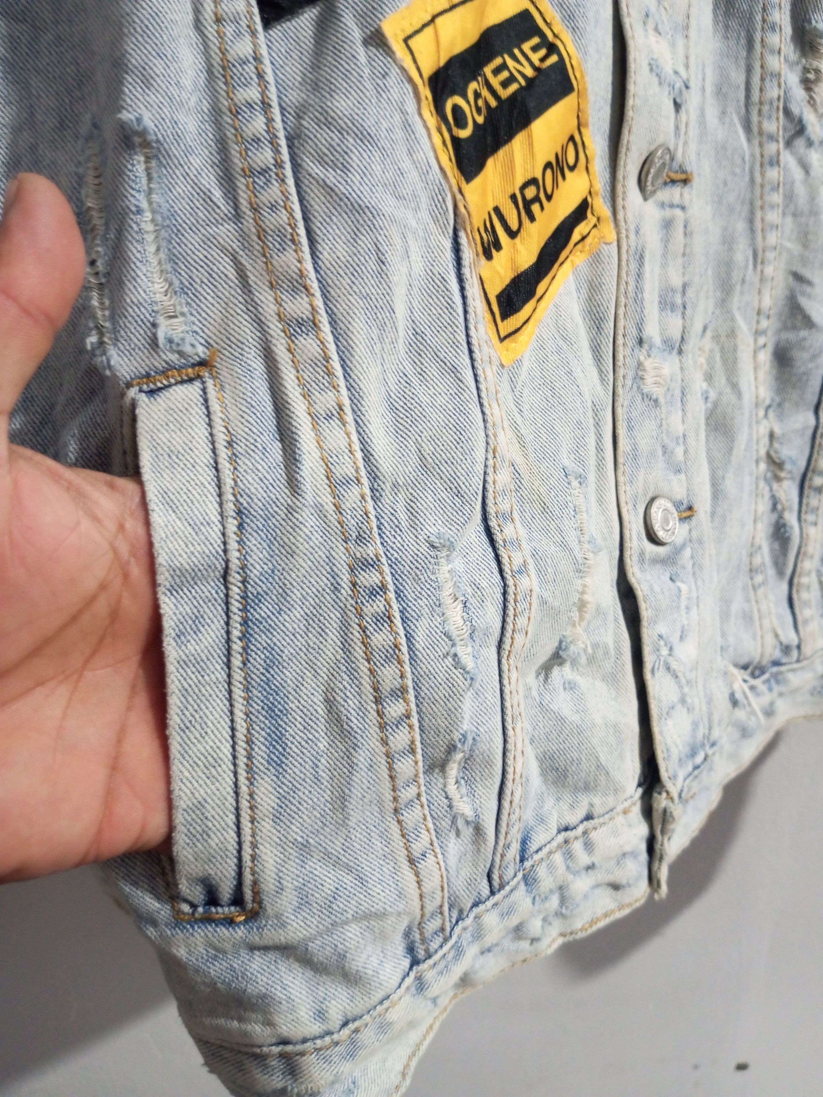 Japanese Brand × Vintage Vintage vampire weekend distressed denim trucker jacket Size US XL / EU 56 / 4 - 14 Thumbnail