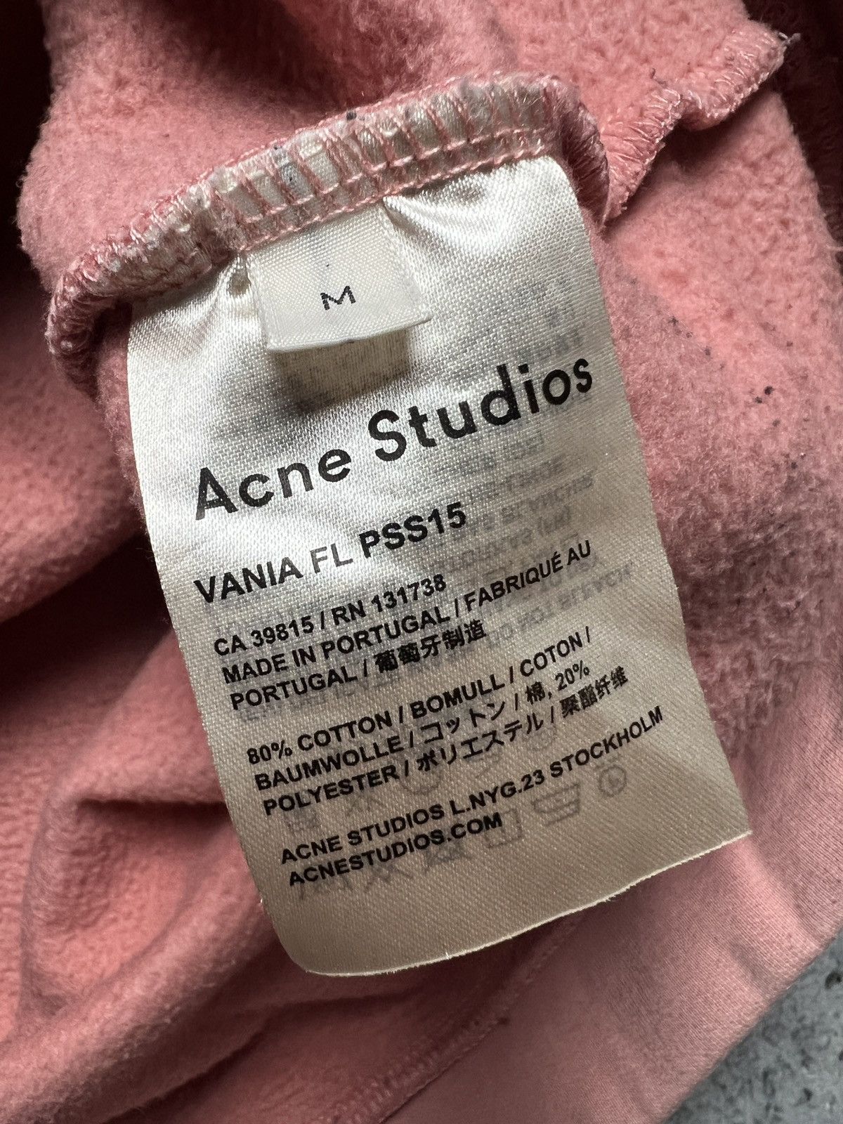 Acne Studios Acne Studios Pink Hoodie Vania FL PSS15 Opium Avant Garde Size M / US 6-8 / IT 42-44 - 13 Thumbnail