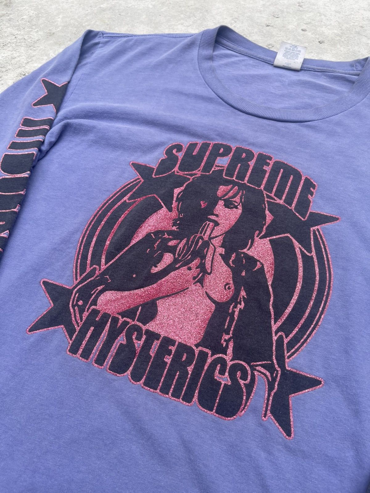 Hysteric Glamour × Supreme HYSTERIC GLAMOUR × Supreme TShirt purple Size US M / EU 48-50 / 2 - 2 Thumbnail