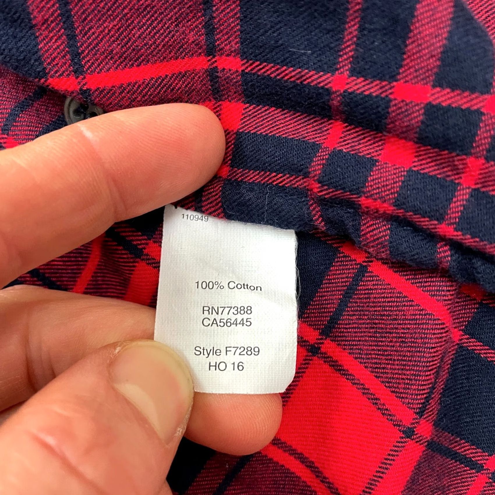 J.Crew J.CREW Boy Fit Flannel Shirt Womens XS Red Blue Plaid Button Down Cotton Casual Shirt Womens XS Plaid Button-Up Shirt Solution Size XS / US 0-2 / IT 36-38 - 4 Thumbnail