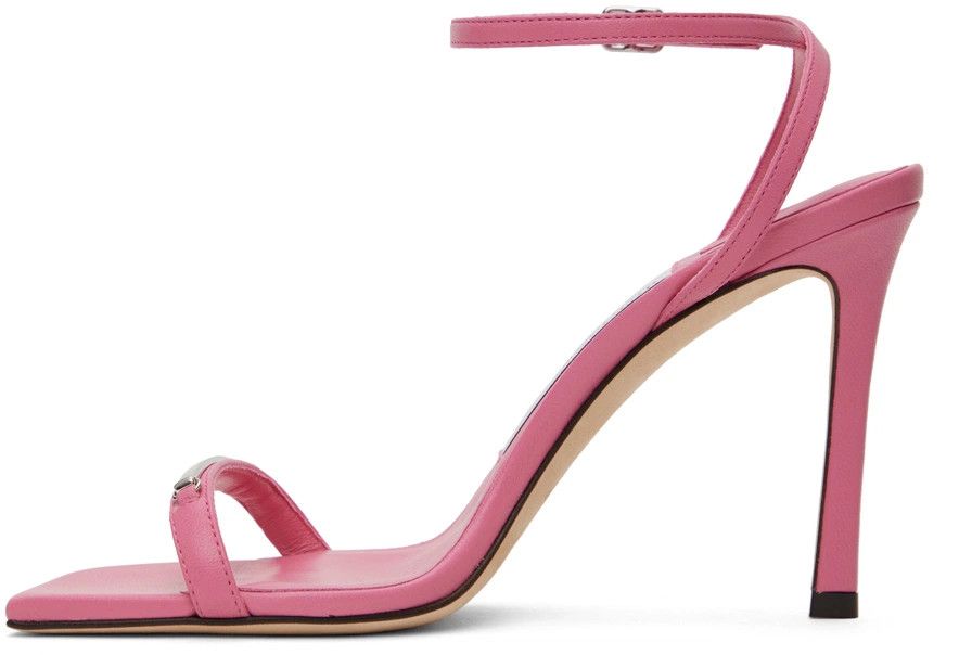 Jimmy Choo o1y0326 Ankle Strap Sandals in Pink Size US 7 / IT 37 - 2 Thumbnail