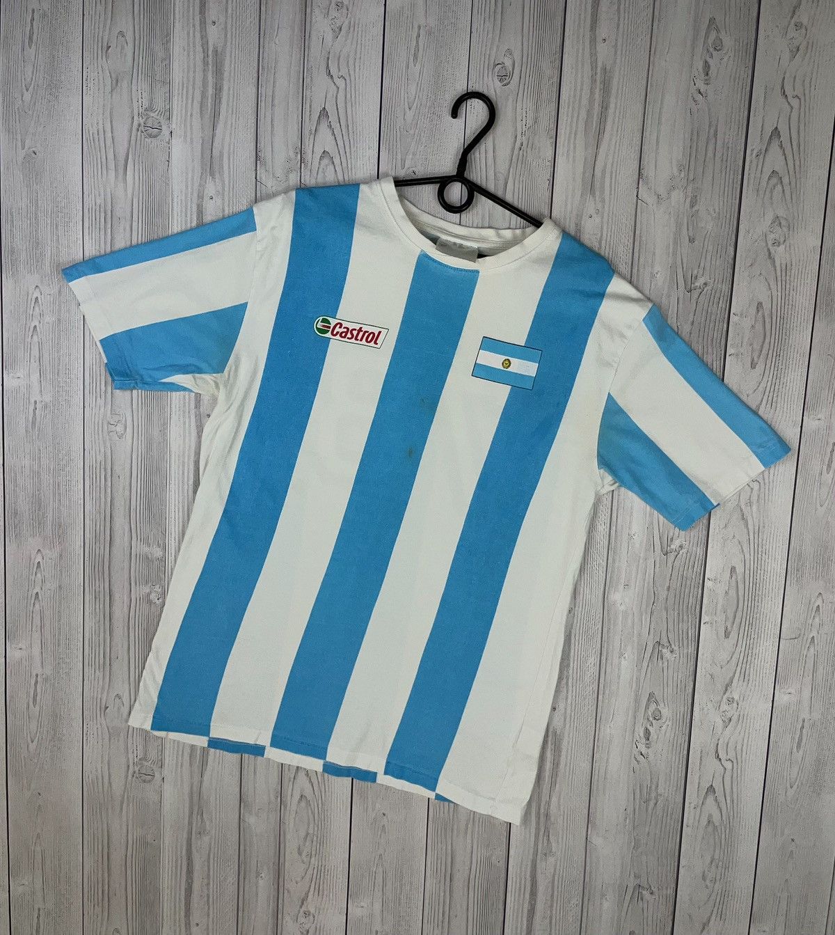 Vintage Vintage Castrol Argentina jersey striped size M-L Size US M / EU 48-50 / 2 - 1 Thumbnail
