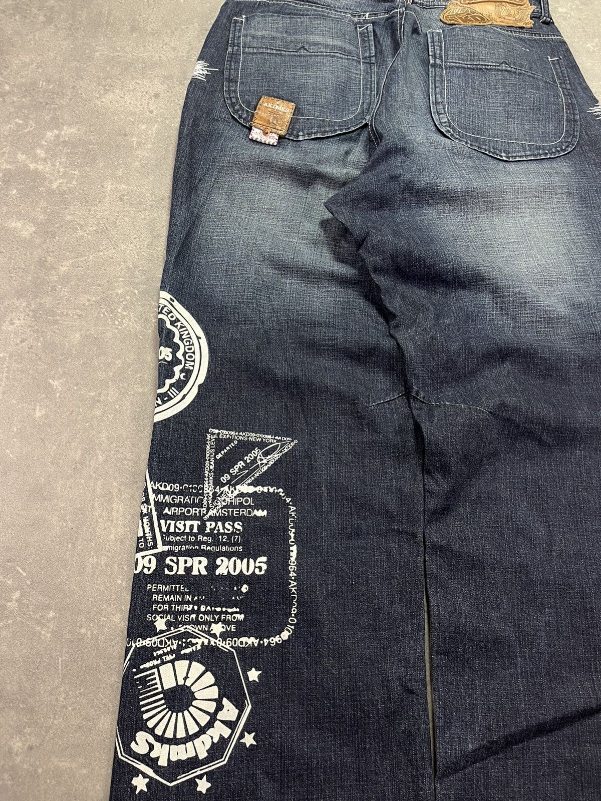 Akademiks 2000s Y2K Akademiks Washed Mega Baggy Denim Jeans 38 Size US 38 / EU 54 - 12 Thumbnail
