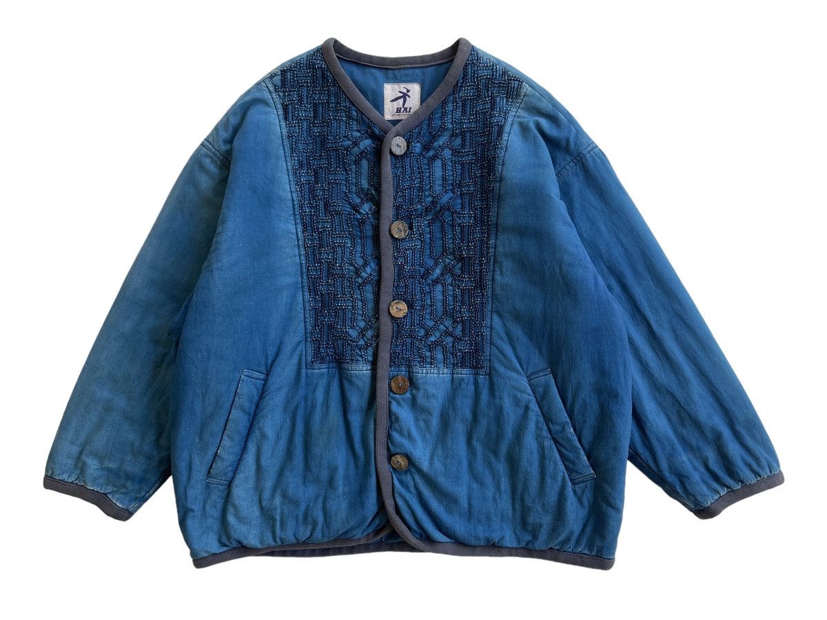 Hai Sporting Gear Issey Miyake Blue Indigo kimono Noragi Jacket Size US M / EU 48-50 / 2 - 2 Thumbnail
