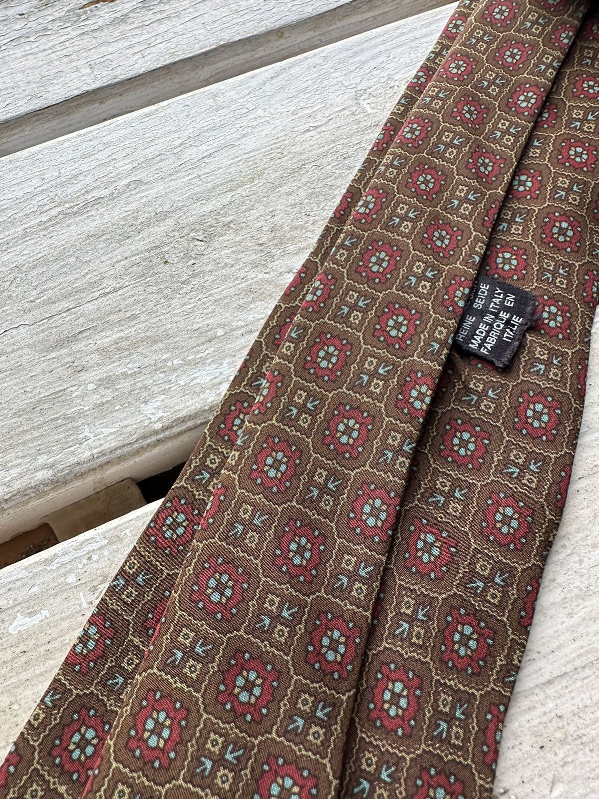 Designer × Yves Saint Laurent GRAIL🚨 Yves Saint Laurent YSL tie 80s vintage old money Size ONE SIZE - 3 Thumbnail