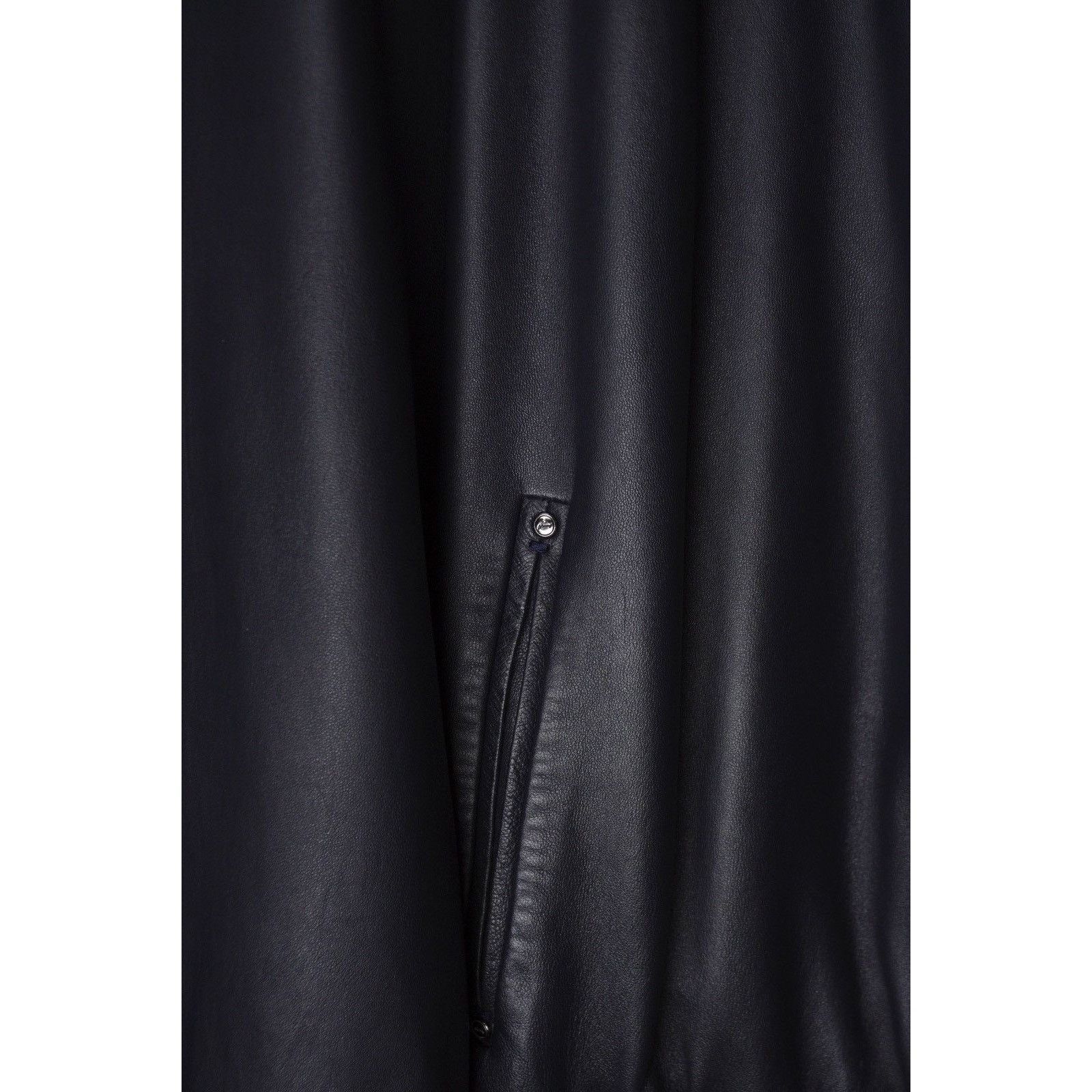 Brioni Brioni dark blue leather jacket Size US XL / EU 56 / 4 - 5 Thumbnail