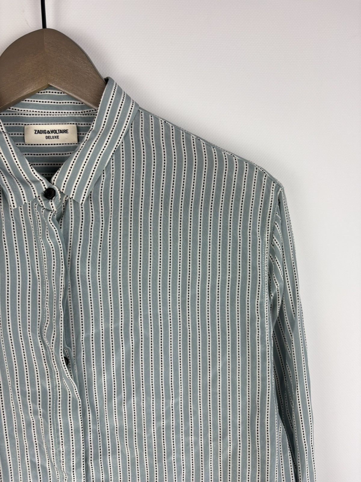 Zadig & Voltaire Zadig & Voltaire Tuyu Deluxe Women's 100% Silk Shirt Size L / US 10 / IT 46 - 5 Thumbnail