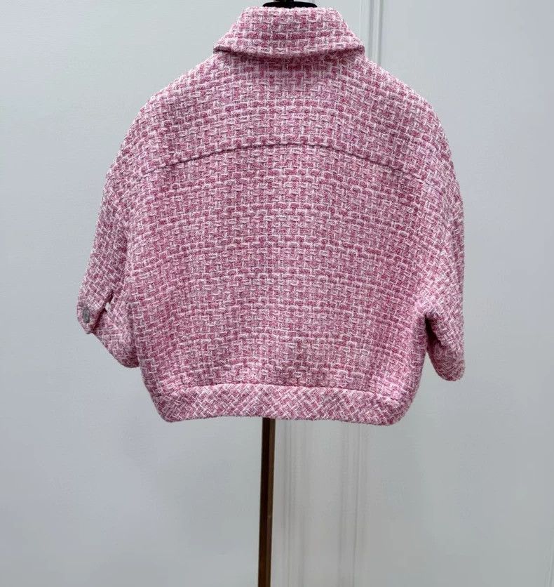 Chanel Chanel Preview Series Pink Tweed Short-sleeved Jacket Size XS / US 0-2 / IT 36-38 - 2 Thumbnail